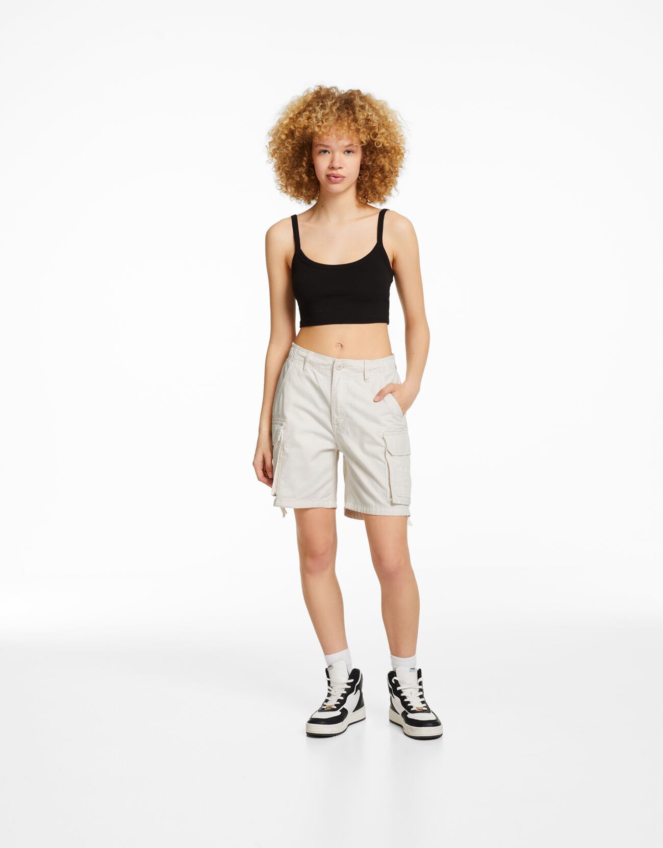 Biker shorts bershka on sale