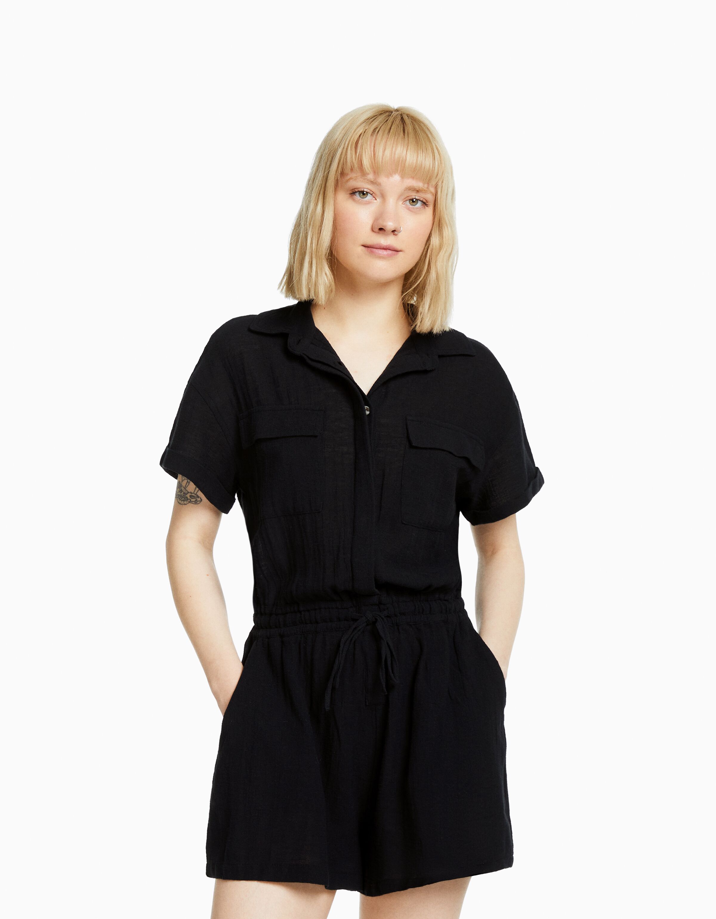 Bershka utility best sale playsuit