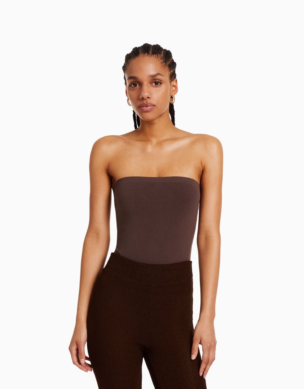 Strapless tube top bodysuit hot sale