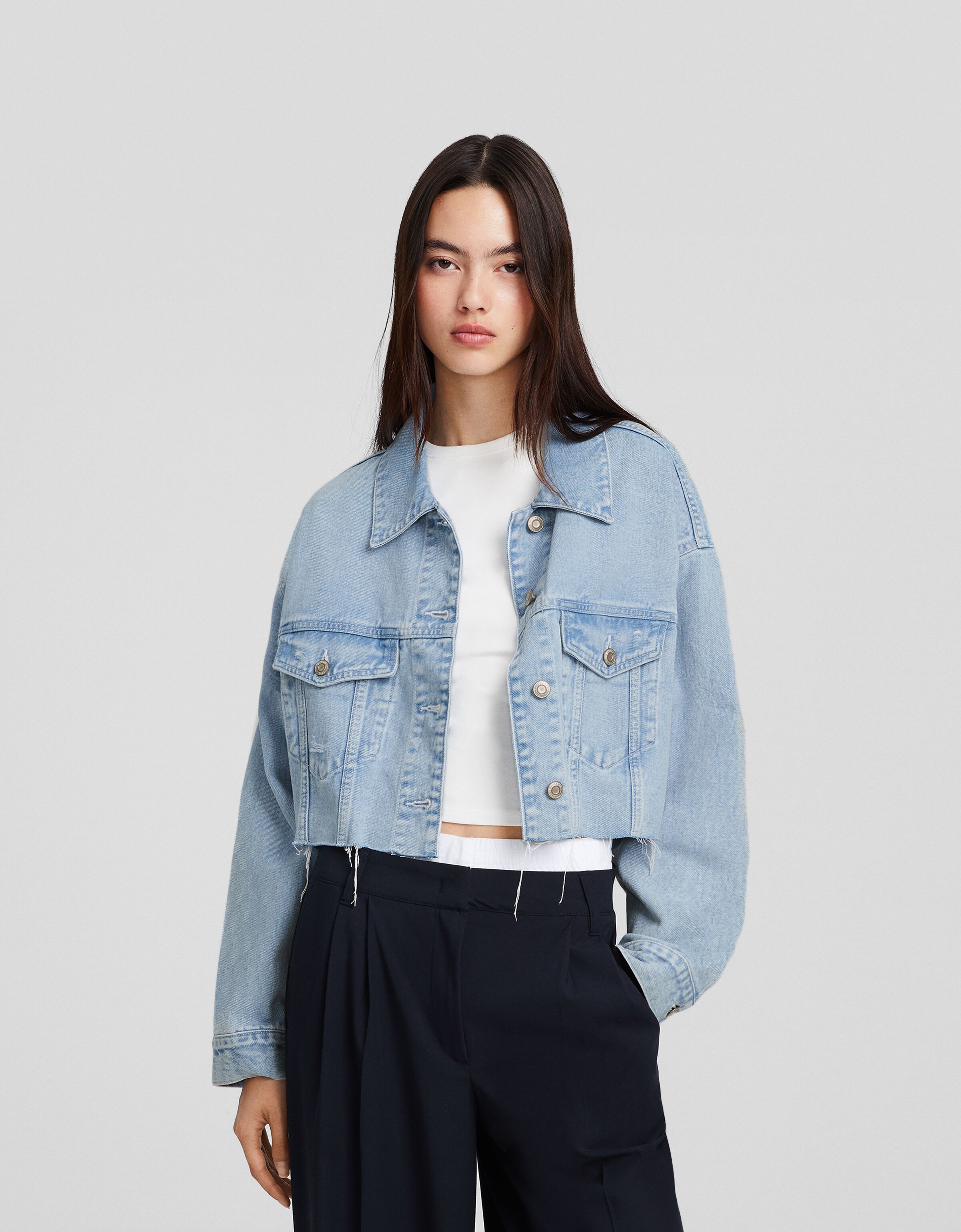 Buy Nuon by Westside Black Frito Cropped Denim Jacket Online at best price  at TataCLiQ