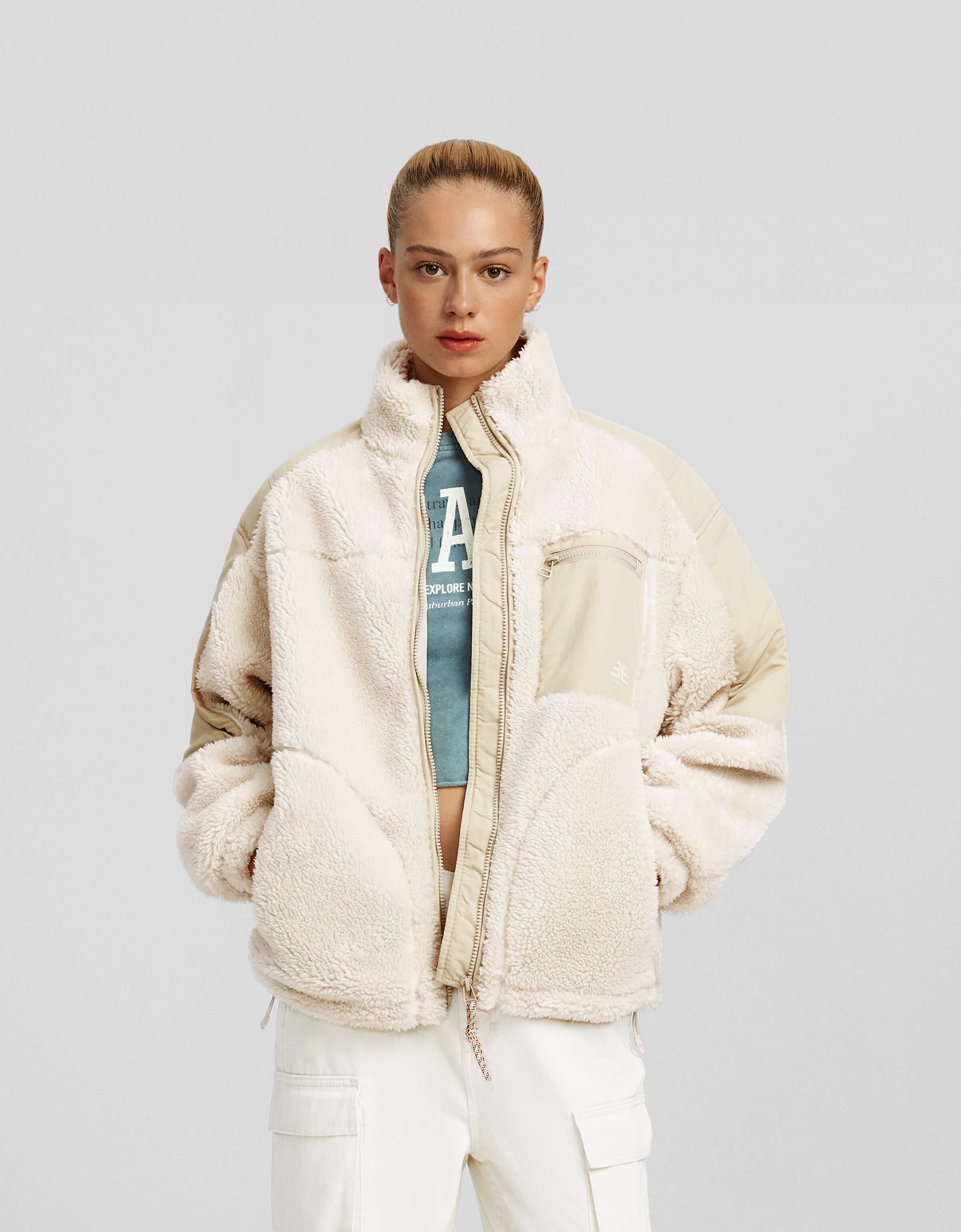 Bershka hot sale nylon jacket