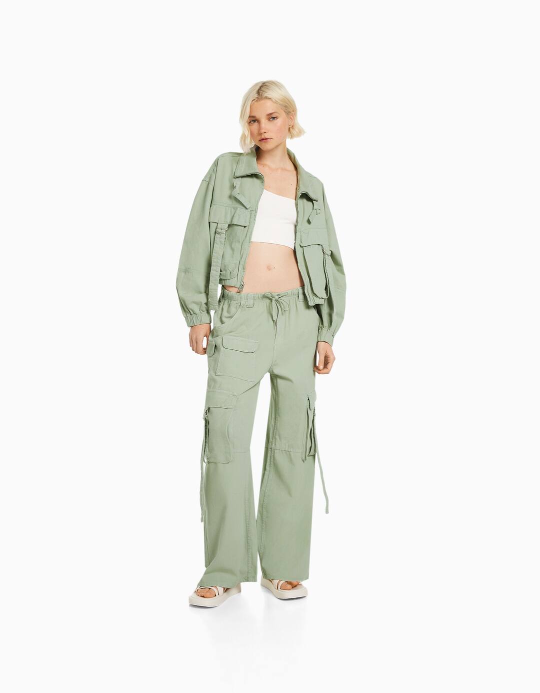 Rustic cotton octopus jacket with pockets