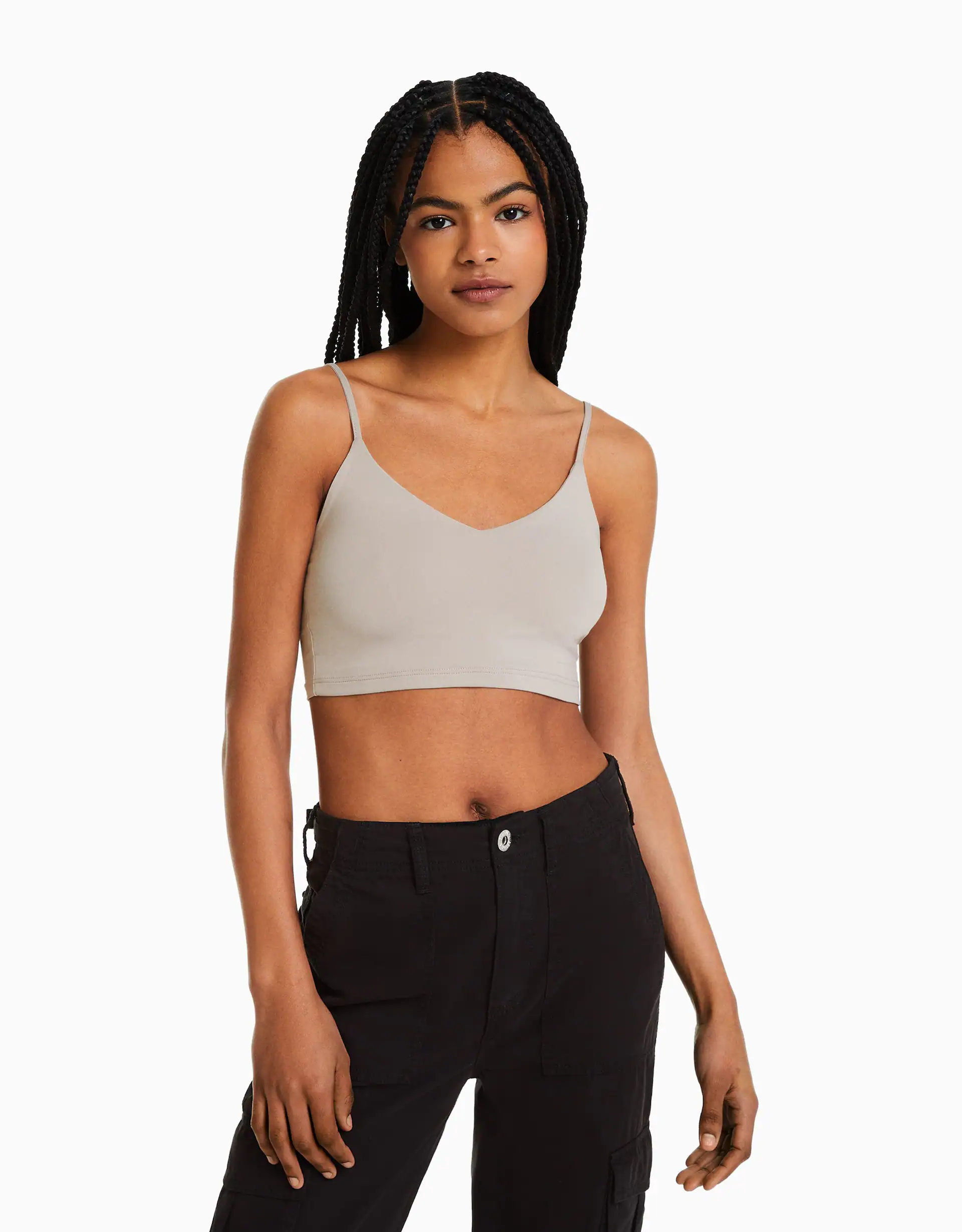 Strappy crop top - Tops and corsets - BSK Teen