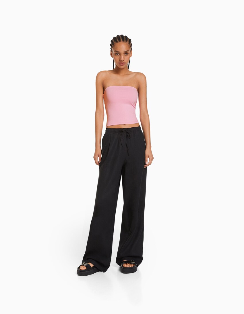 Bandeau top-Pembe-3