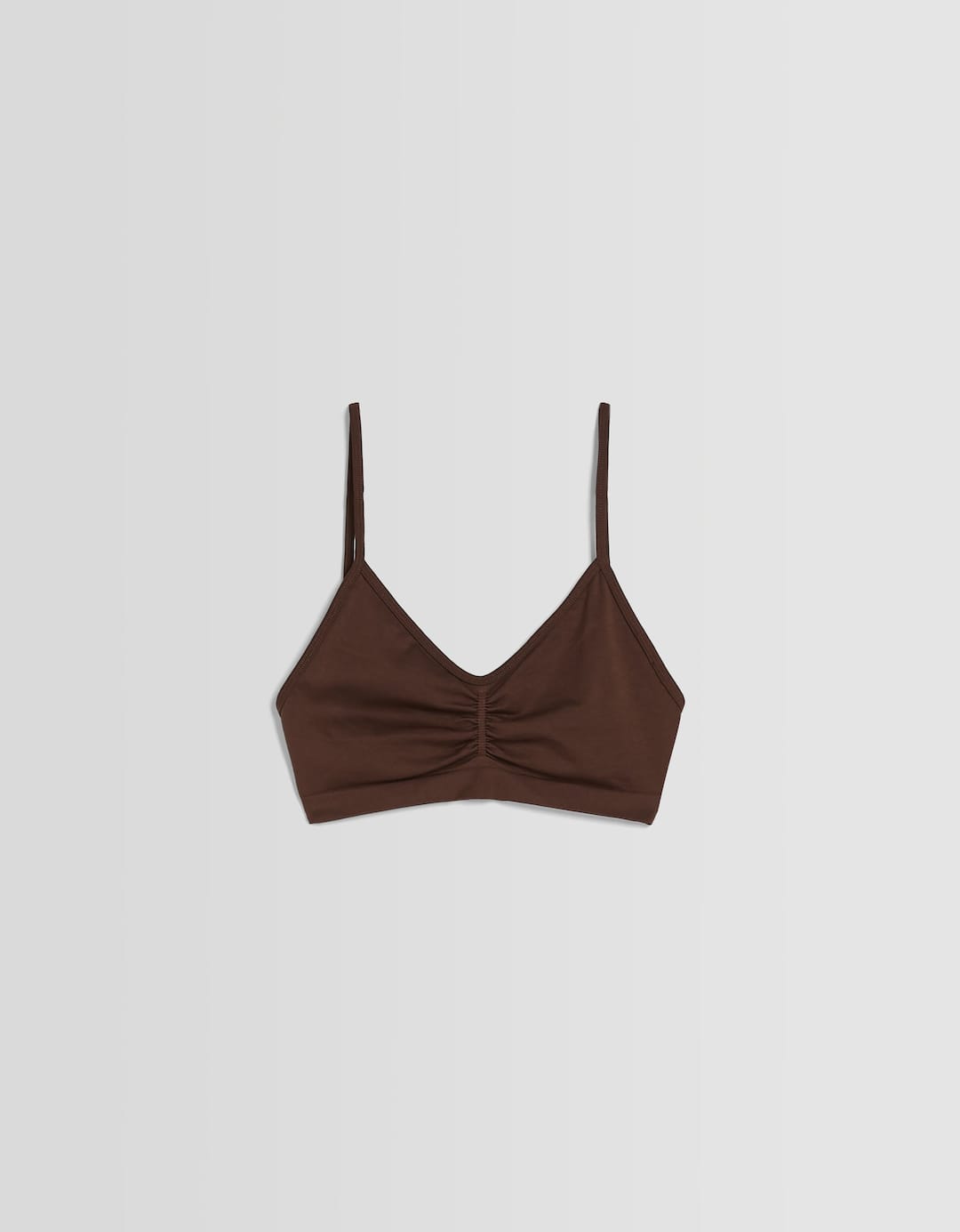 Top bretelles seamless froncé