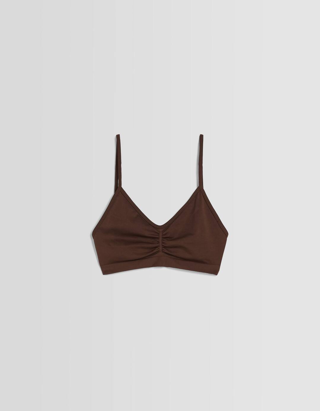 Gathered seamless strappy top