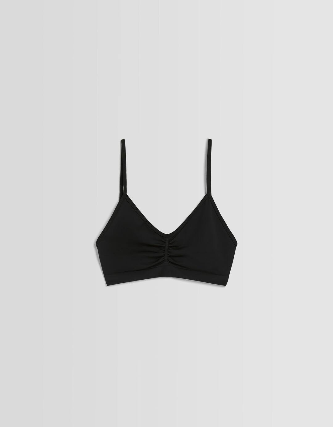 Gathered seamless strappy top