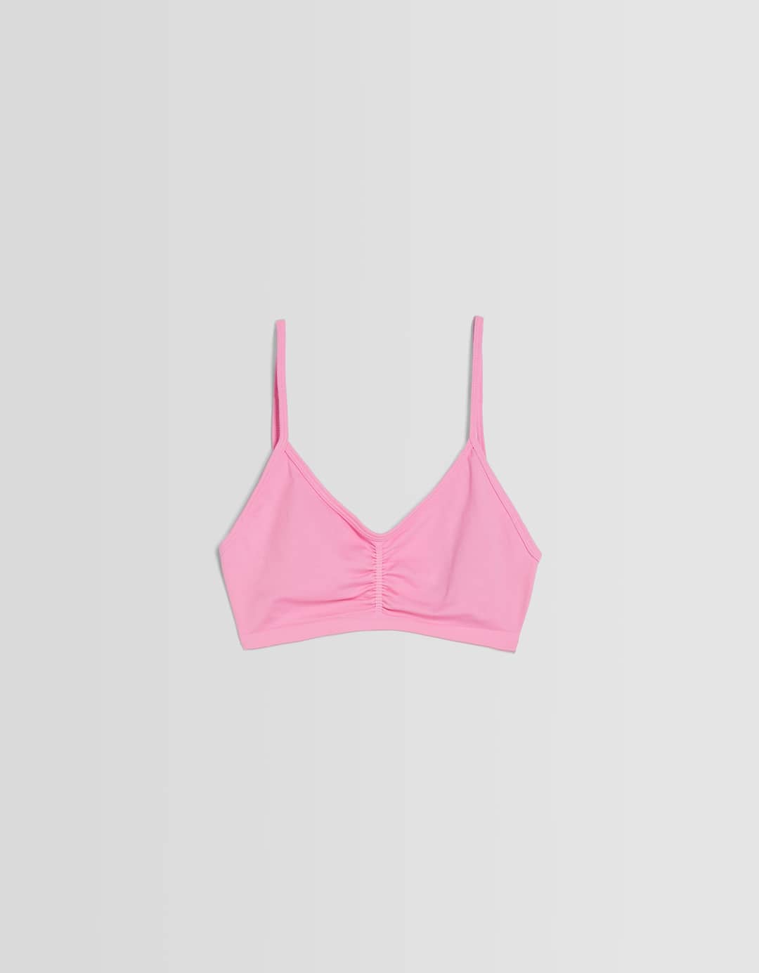 Gathered seamless strappy top