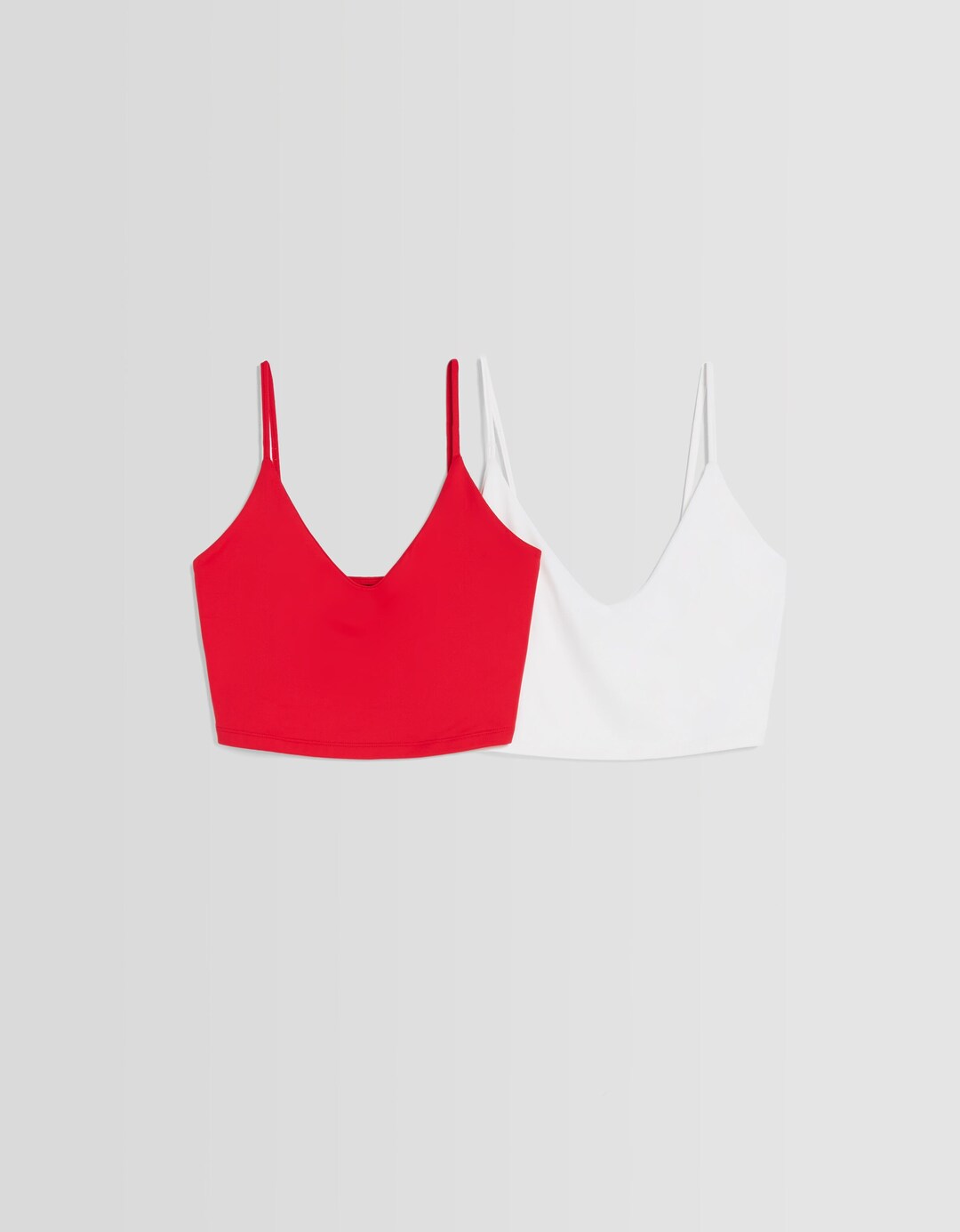 Pack of 2 strappy crop tops