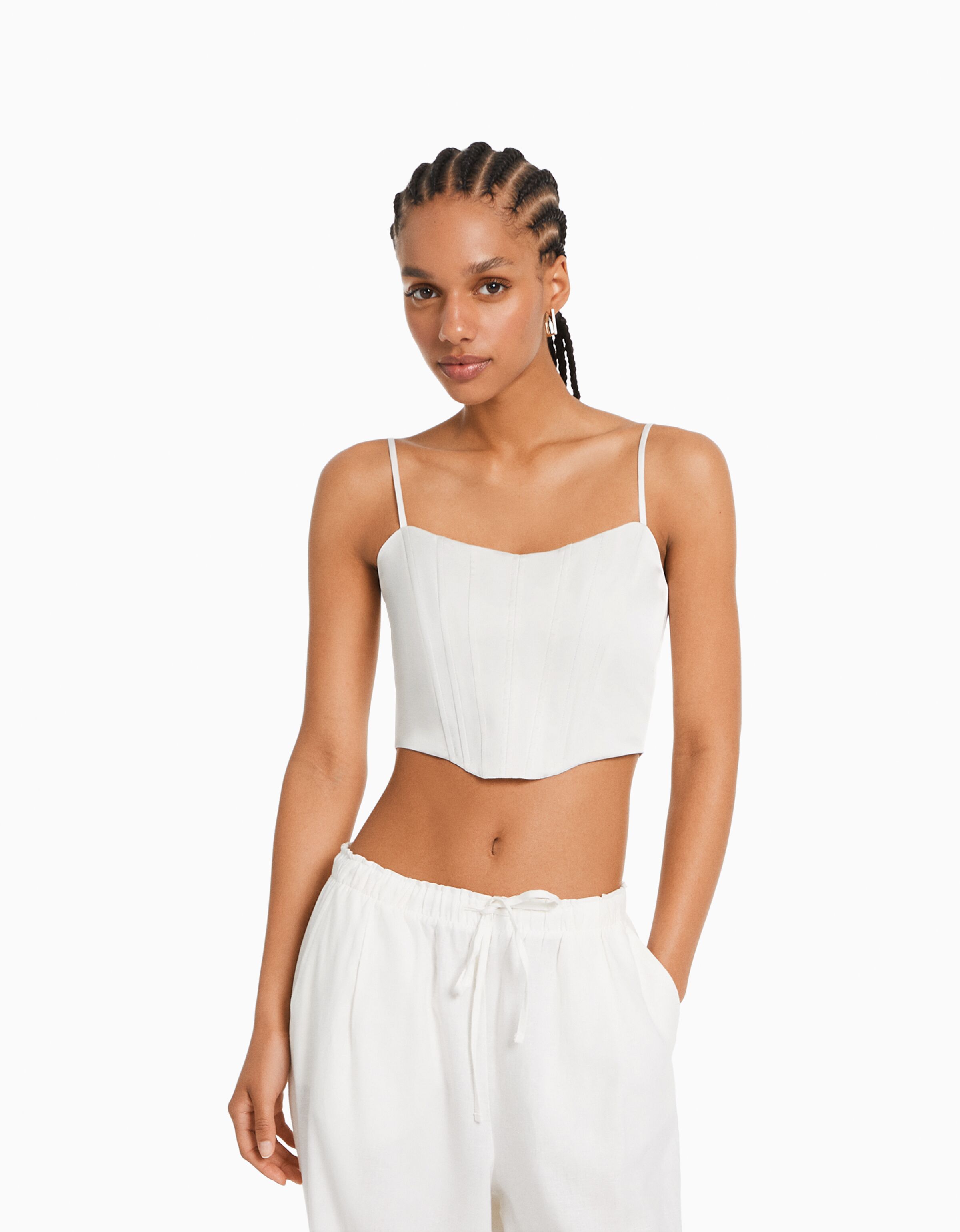 Top sin tirantes bershka hot sale