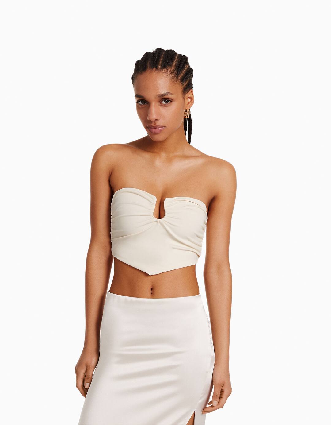 Comfort corset top with detail