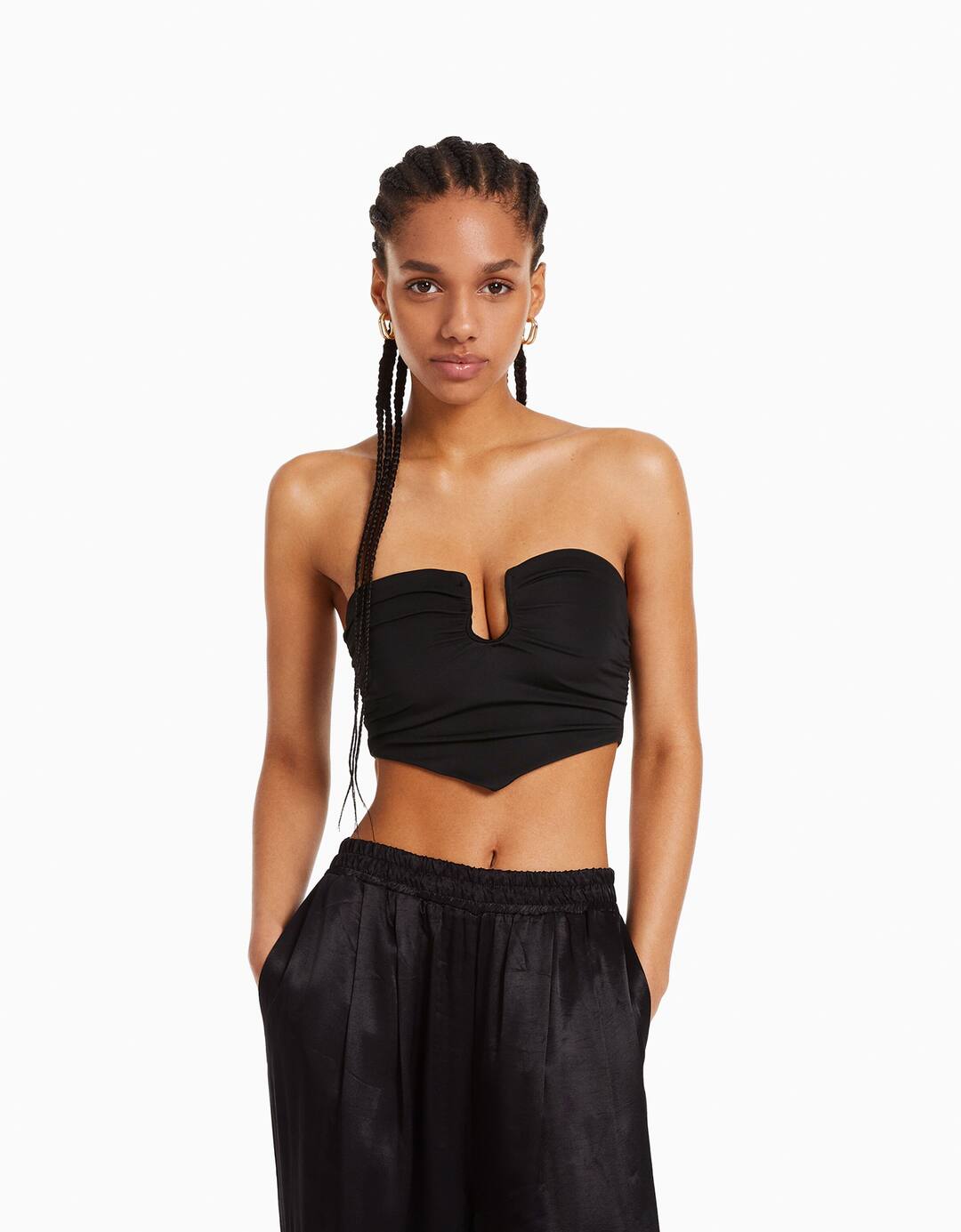 Comfort corset top with detail