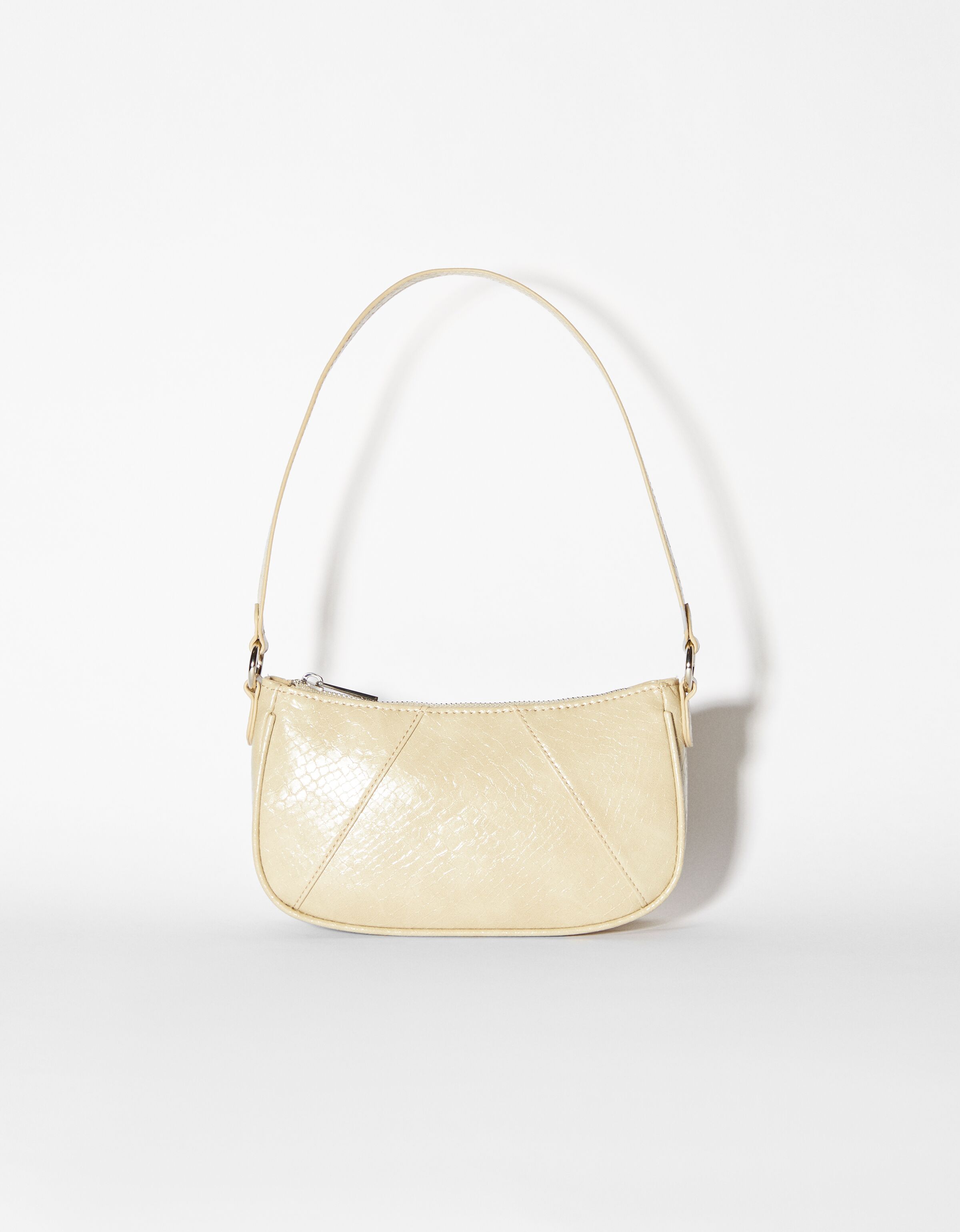 Bolso de hombro efecto piel Mujer Bershka