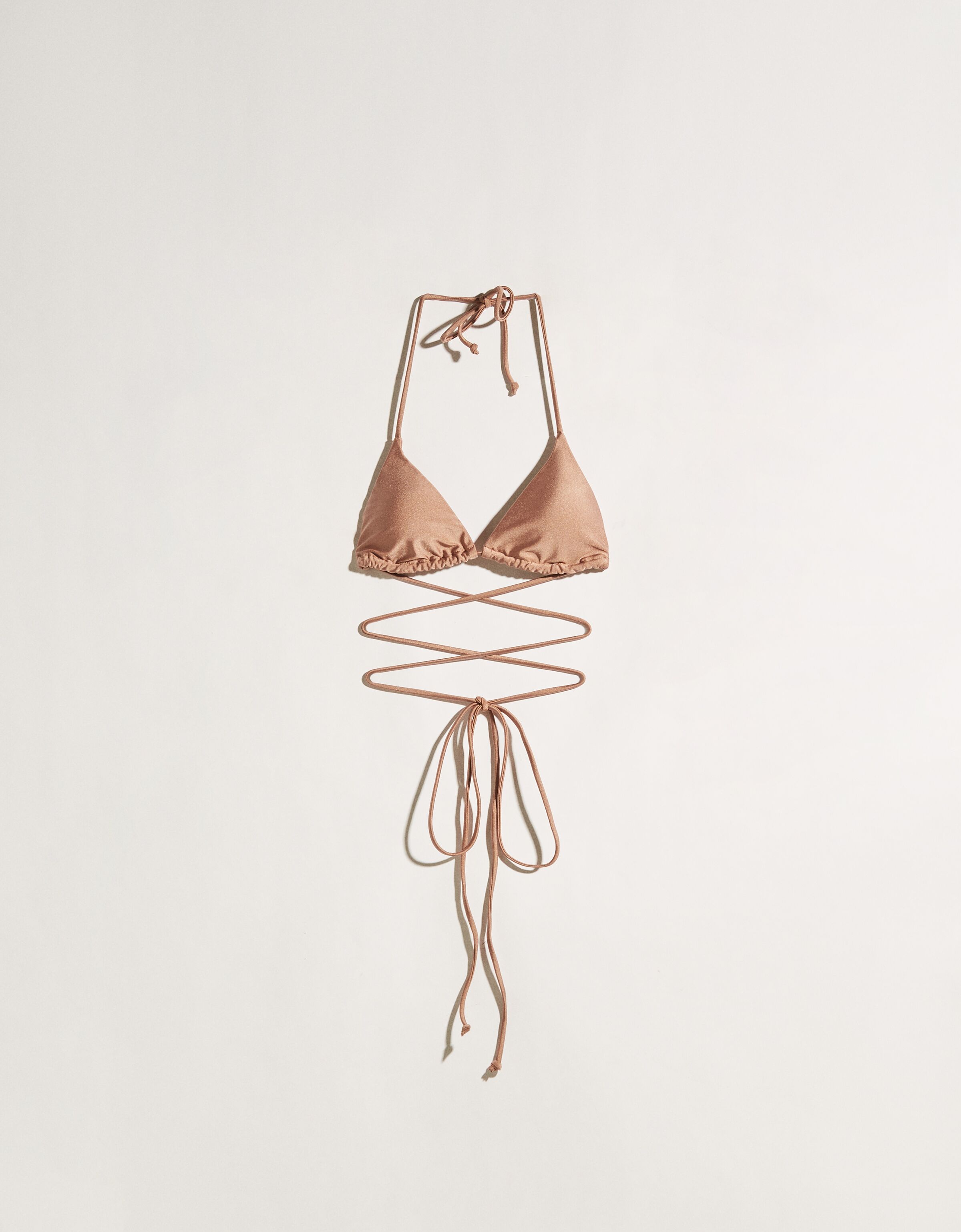 Haut de bikini brillant