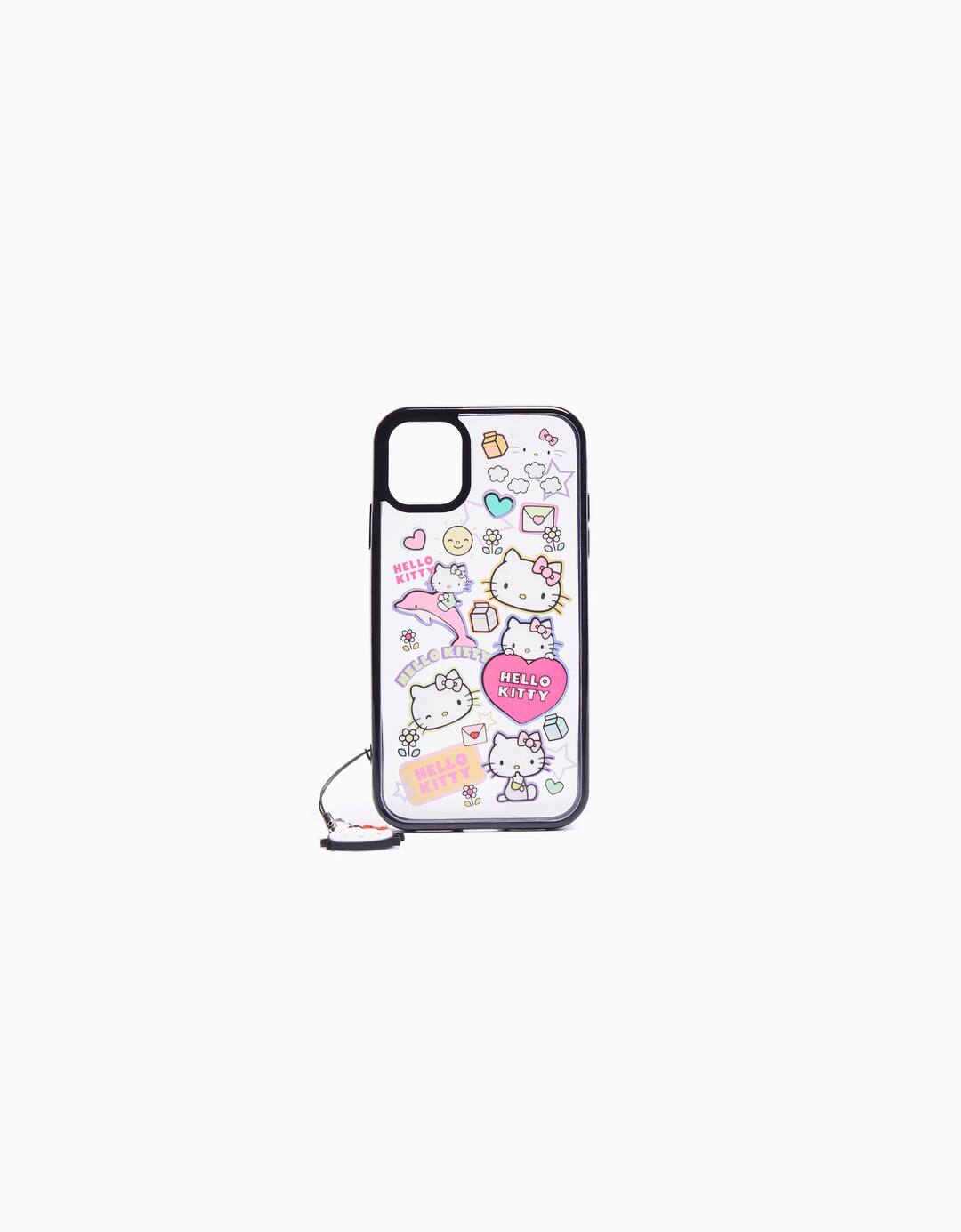 Sarung ponsel iPhone ornamen Hello Kitty