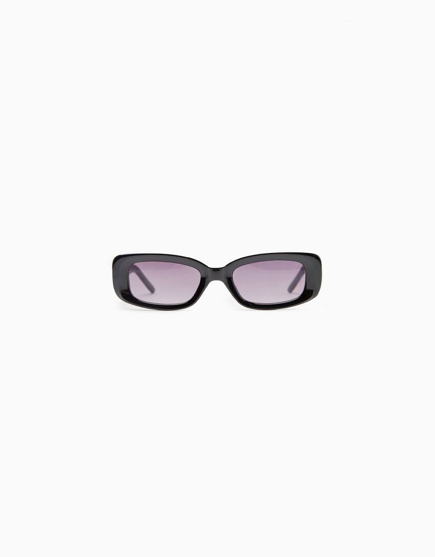 Rectangular sunglasses-Black-0