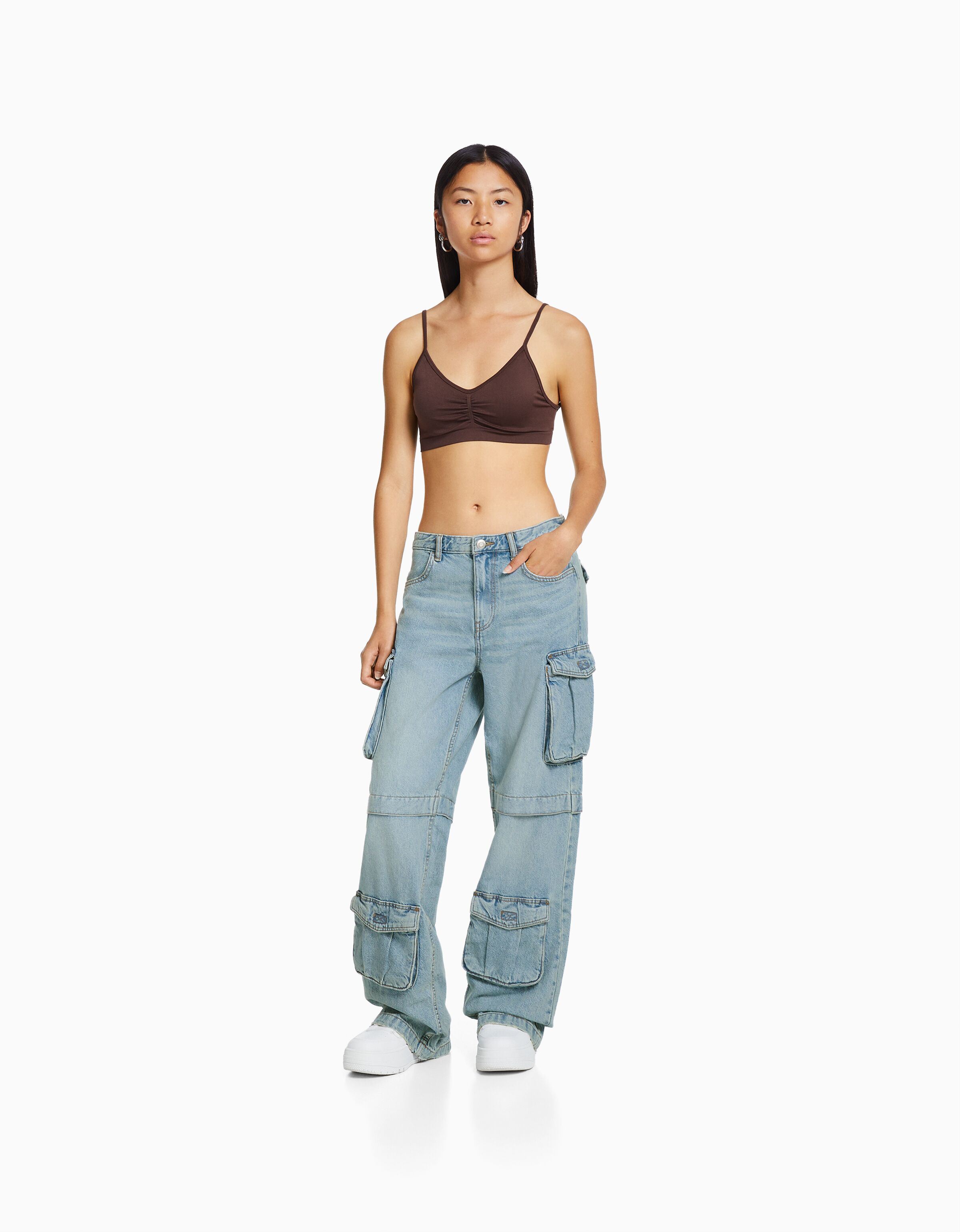 Bershka culotte jean deals
