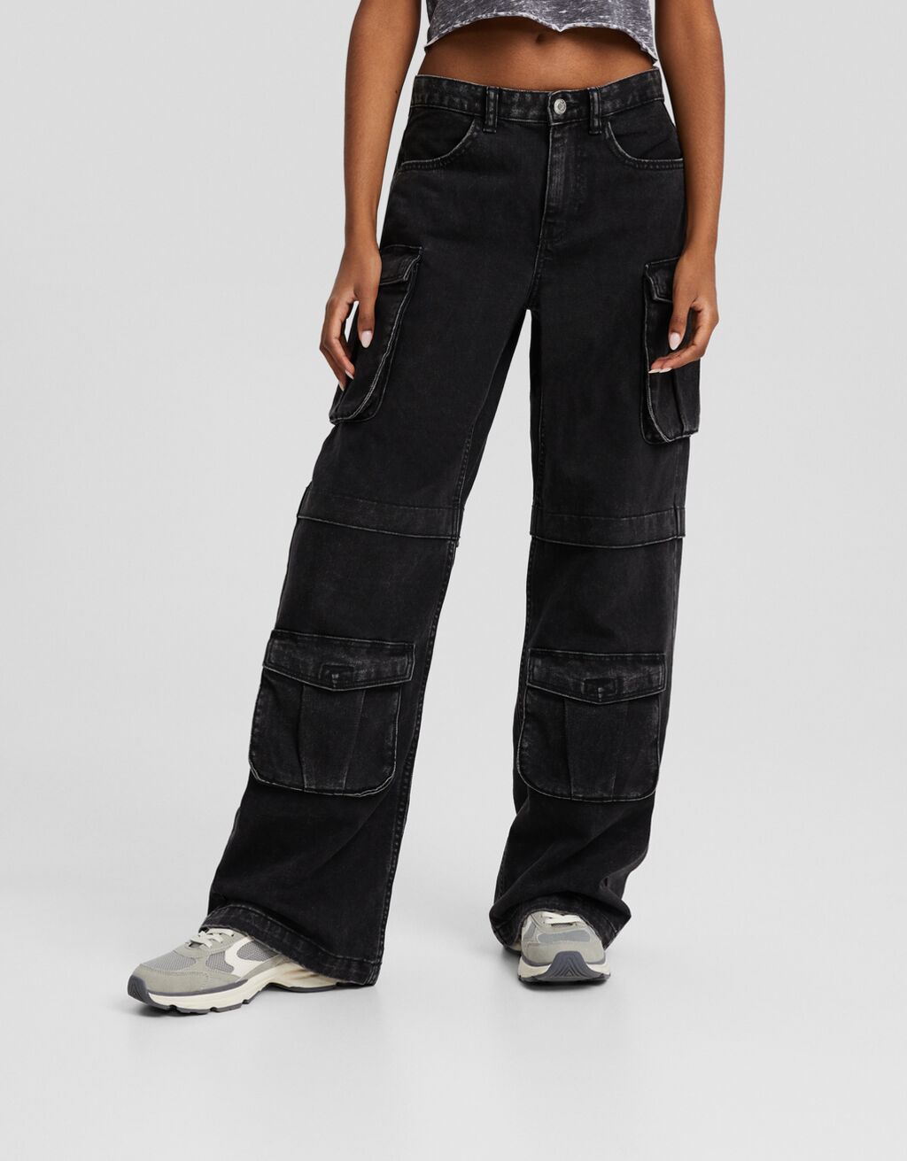 Cargo jeans bershka on sale