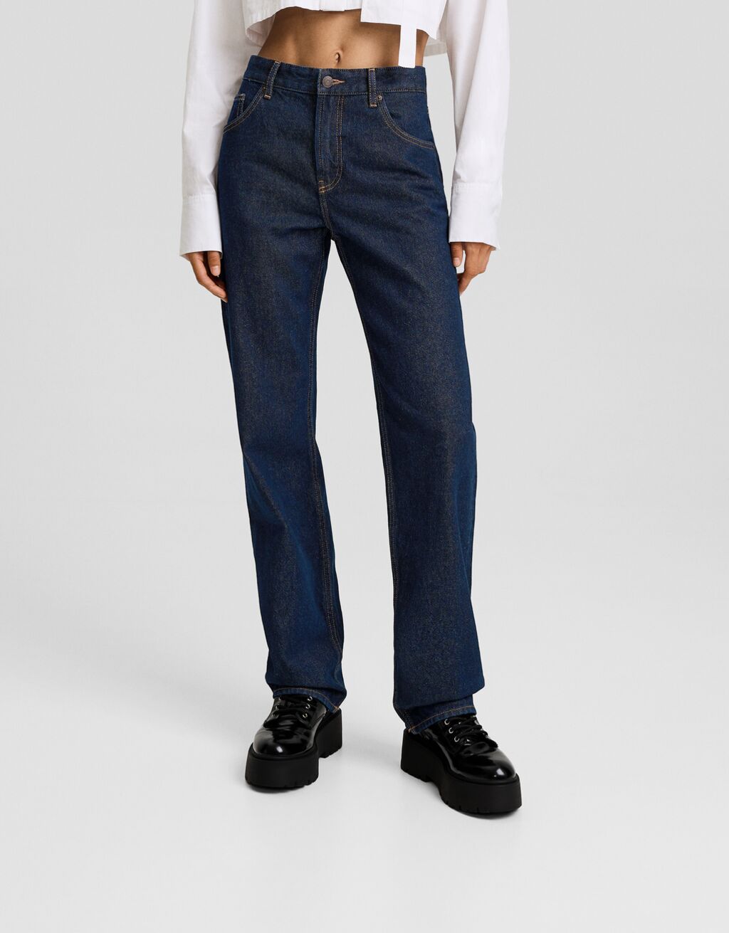 Bershka straight sales leg jeans