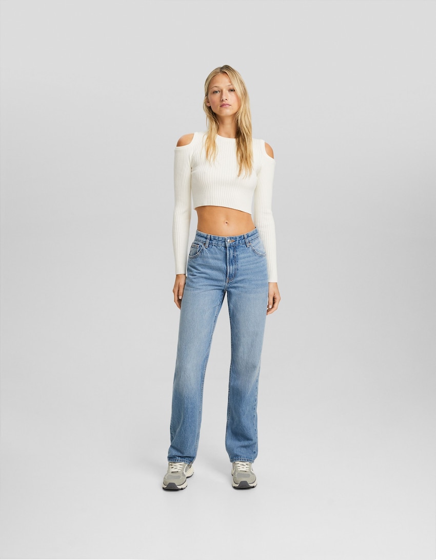Straight fit jeans - BSK Teen | Bershka