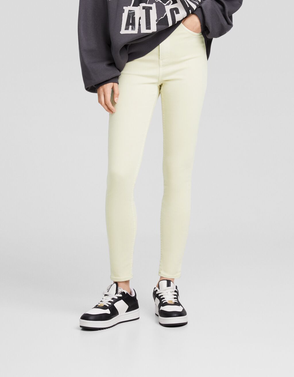 Bershka skinny high waist jean sales