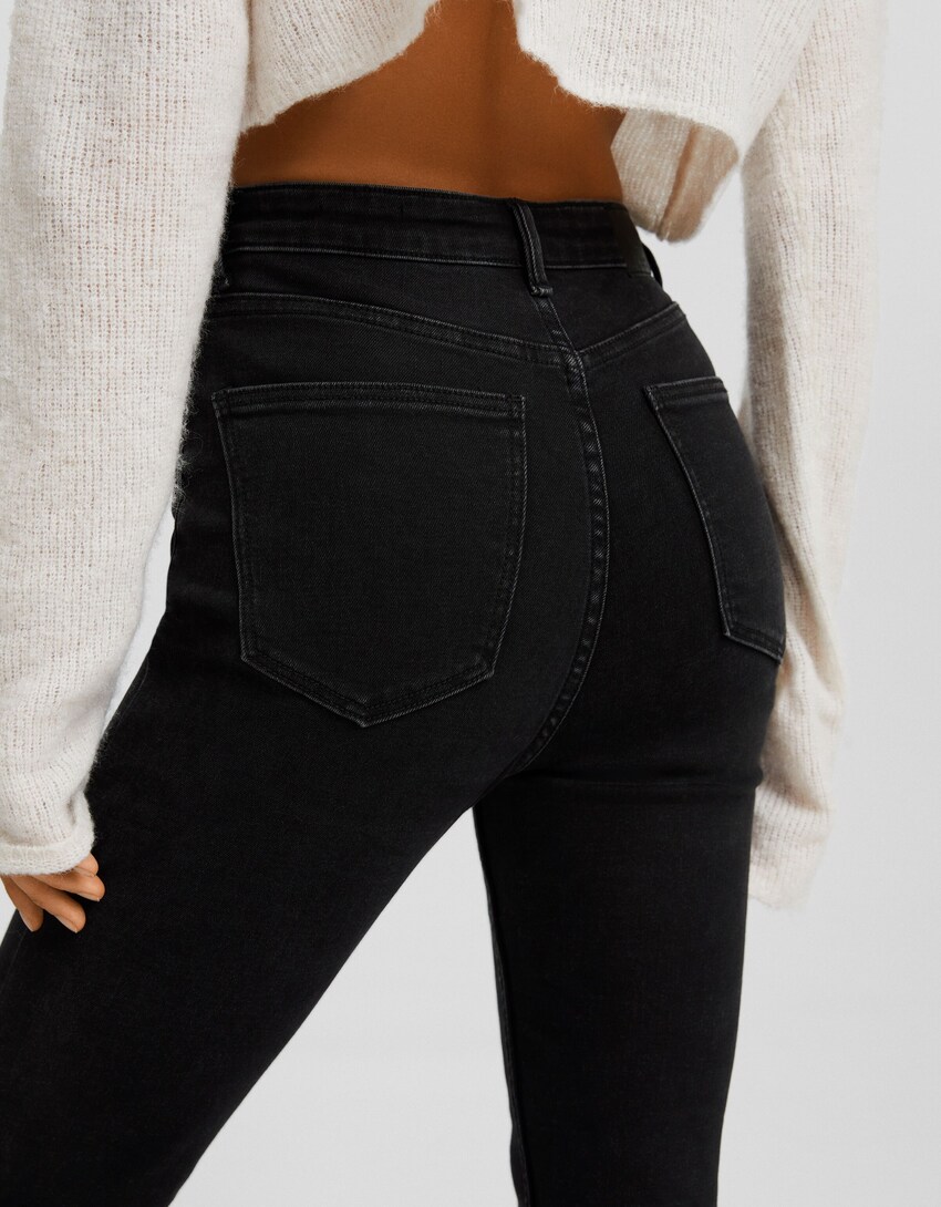 Super high waist skinny jeans - BSK Teen | Bershka