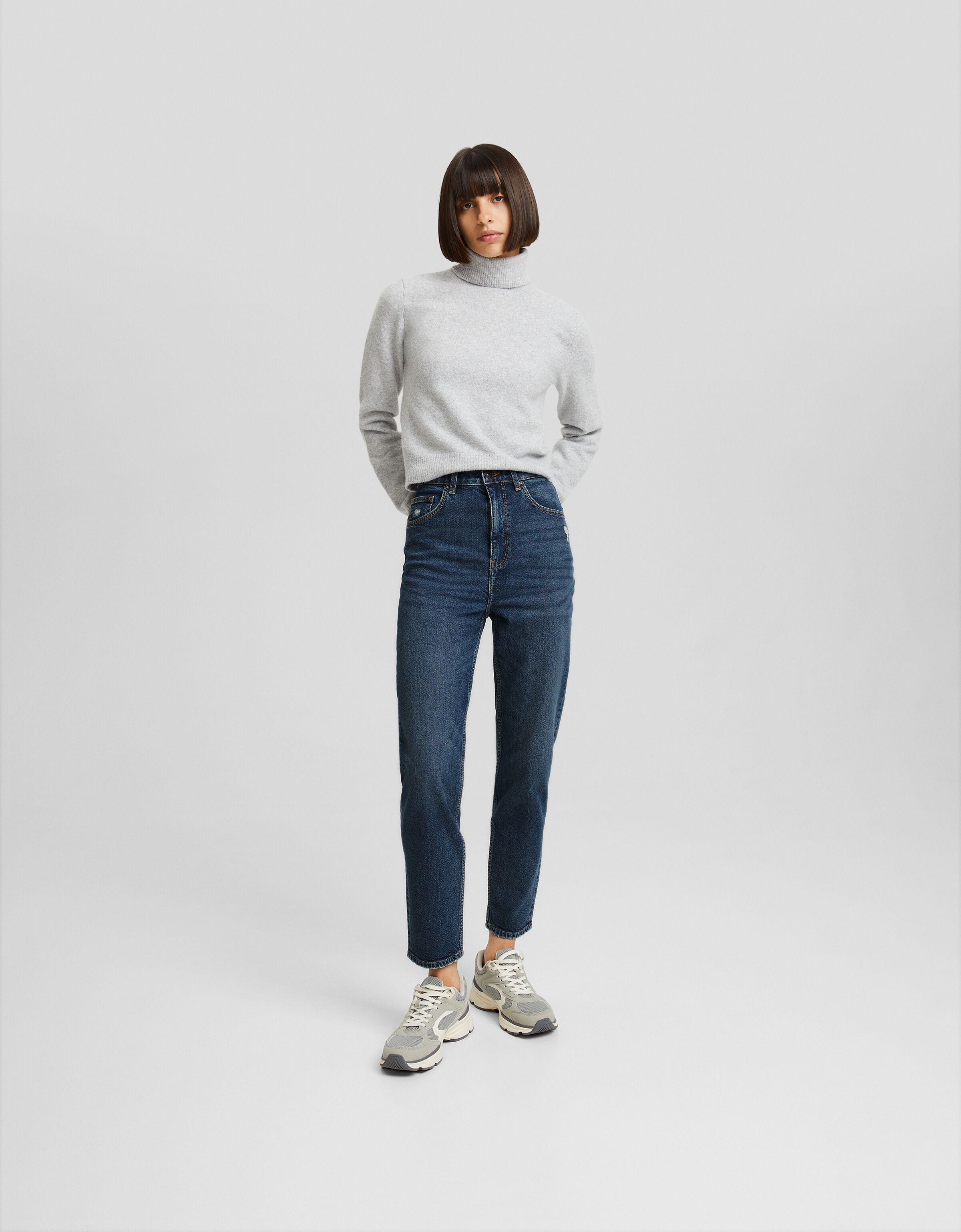 Pantalones largos best sale mujer bershka