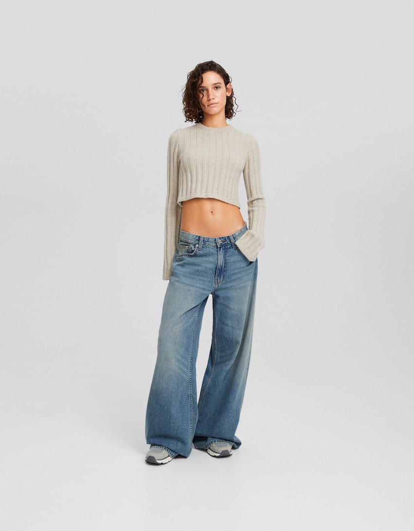 Wide leg jeans - Denim - BSK Teen