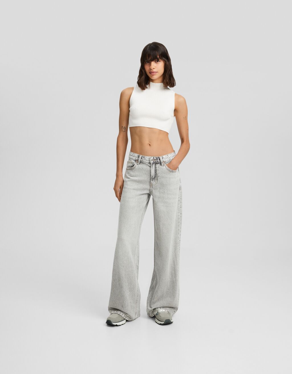 Jean déchiré femme cheap bershka