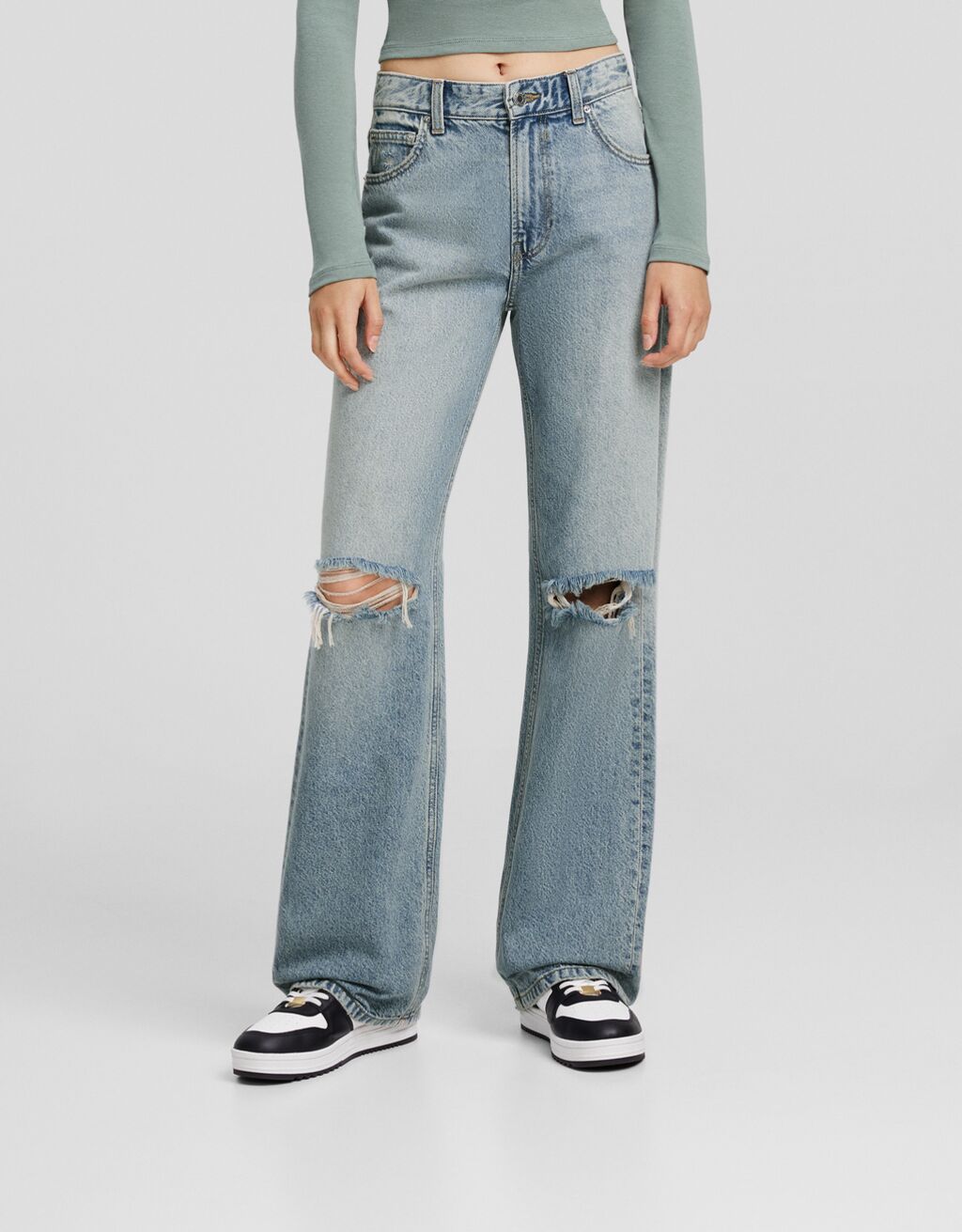 Bershka 90s flare jeans new arrivals