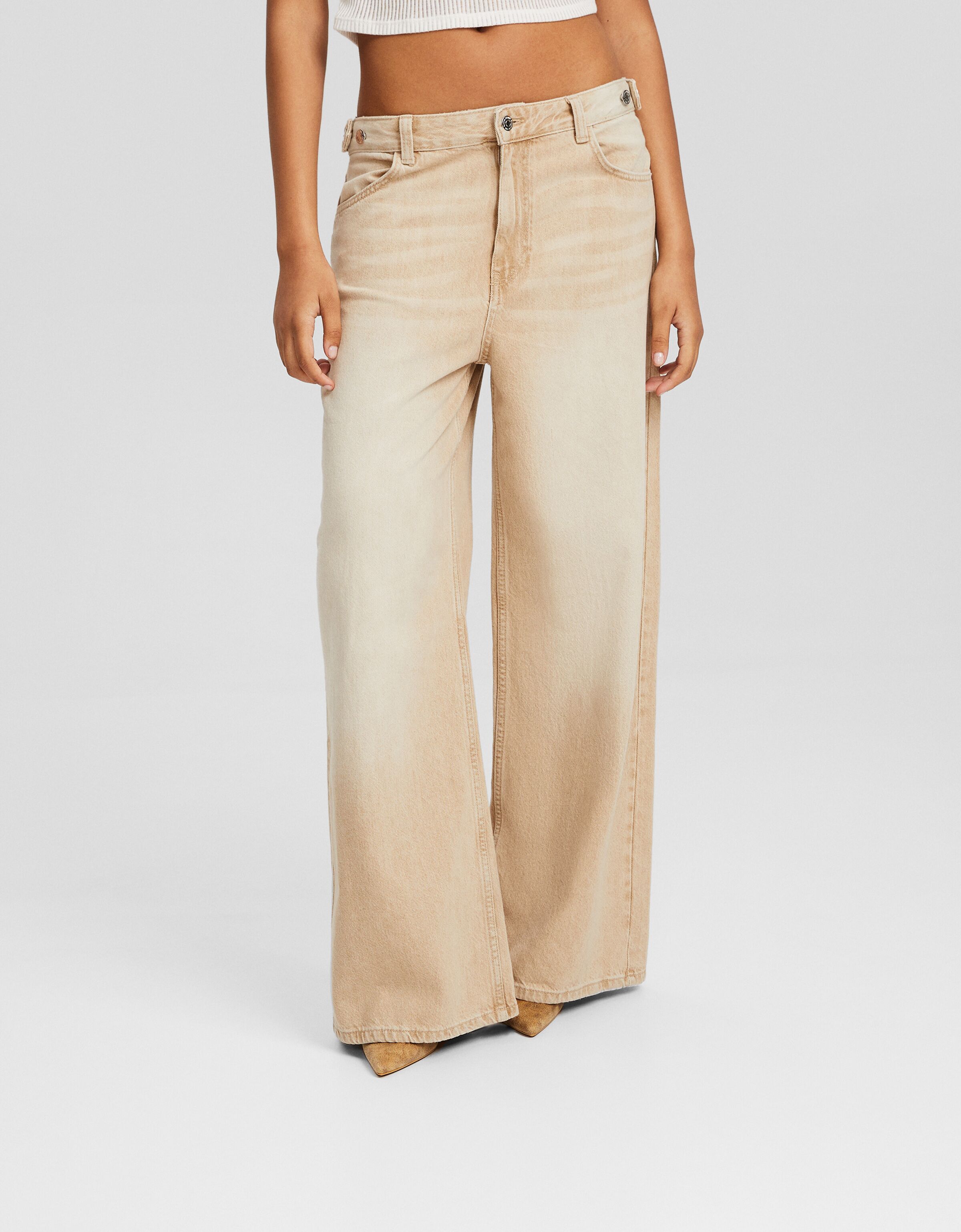 Wide leg jeans No promo Women Bershka