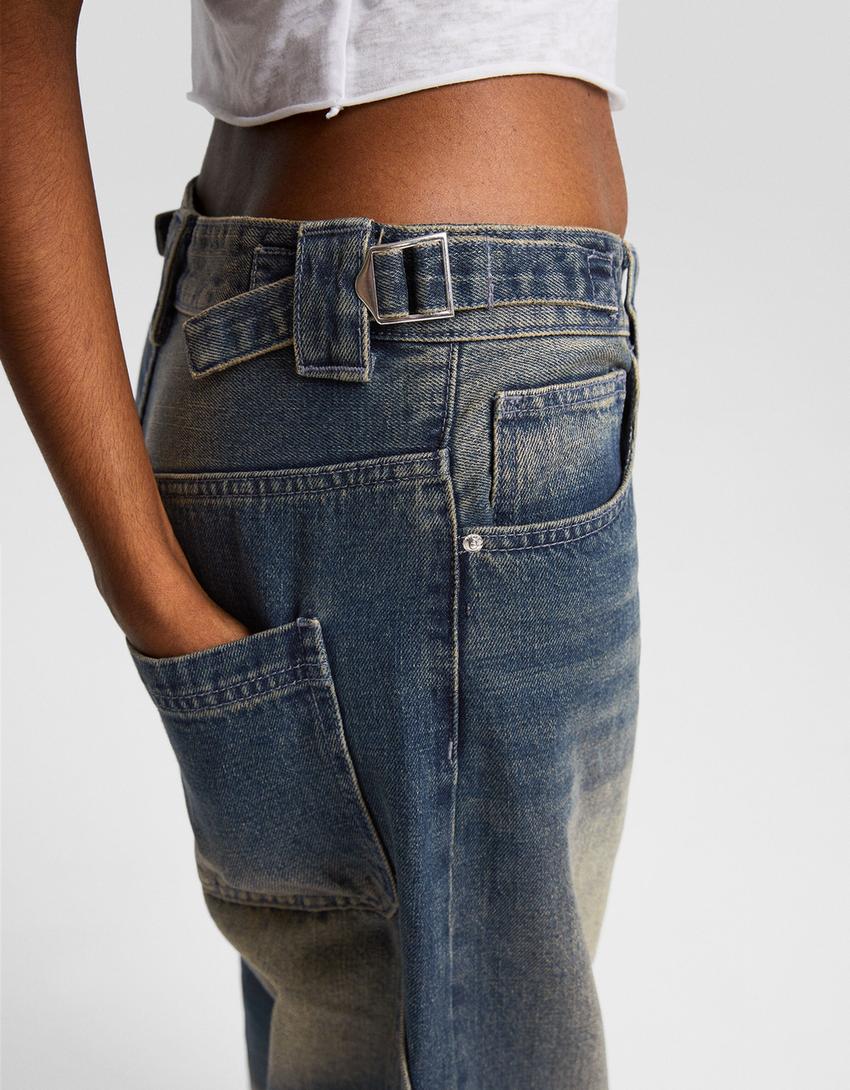 Baggy carpenter jeans - Women | Bershka