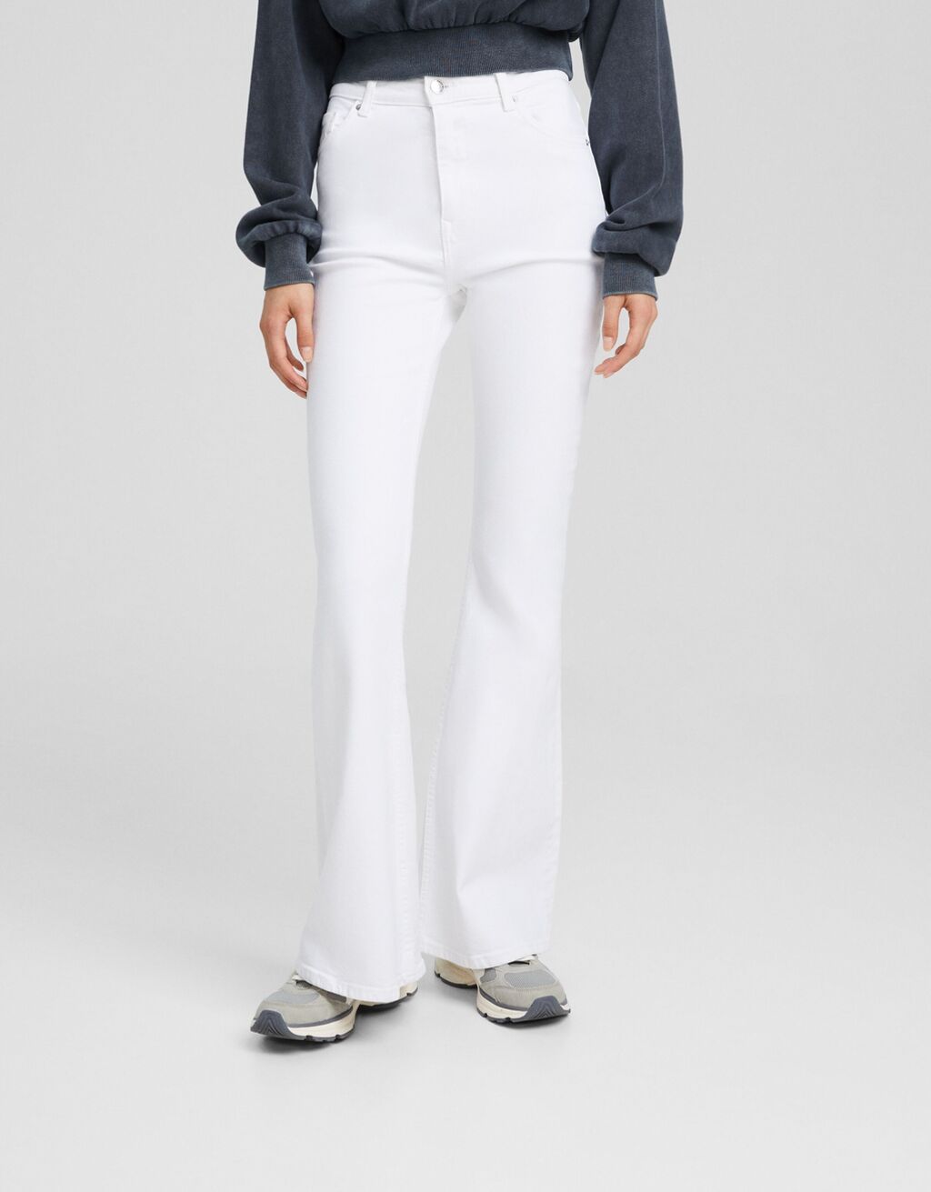 Bershka kick flare jeans on sale