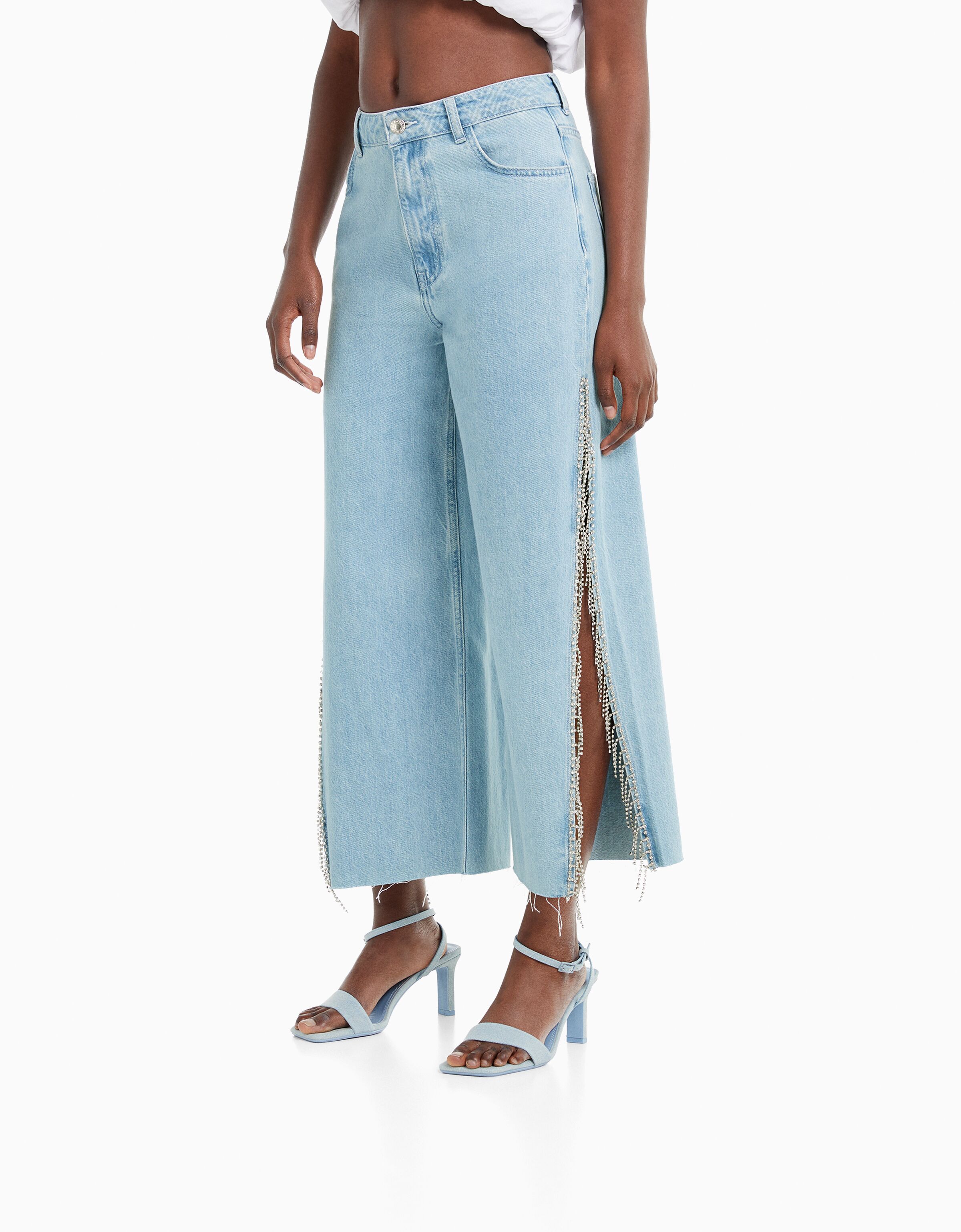 Bershka culotte clearance jean