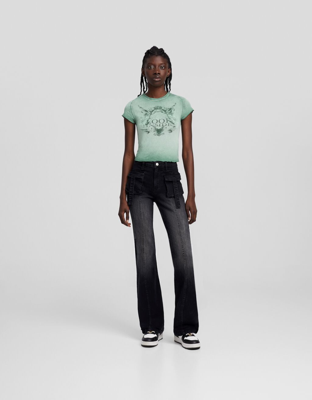 Flared jeans bershka store