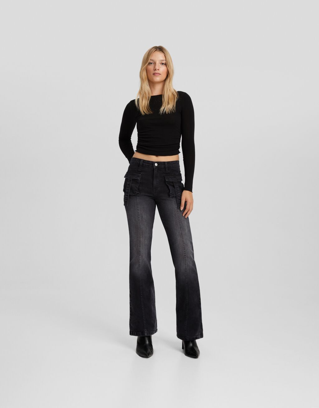 Flare cheap jeans bershka