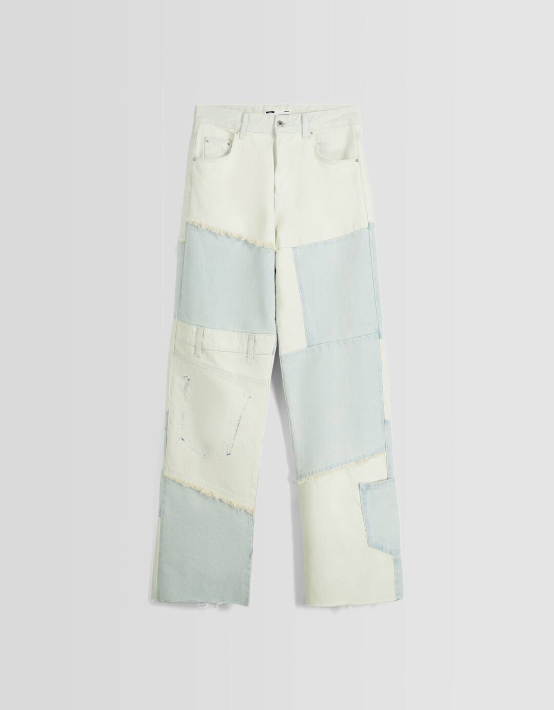 Baggy patchwork jeans
