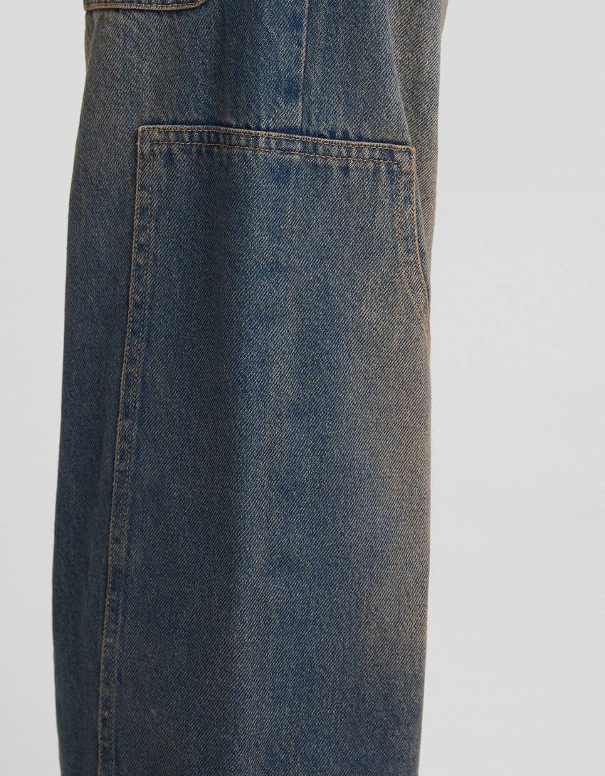 Baggy carpenter jeans-Blue-5