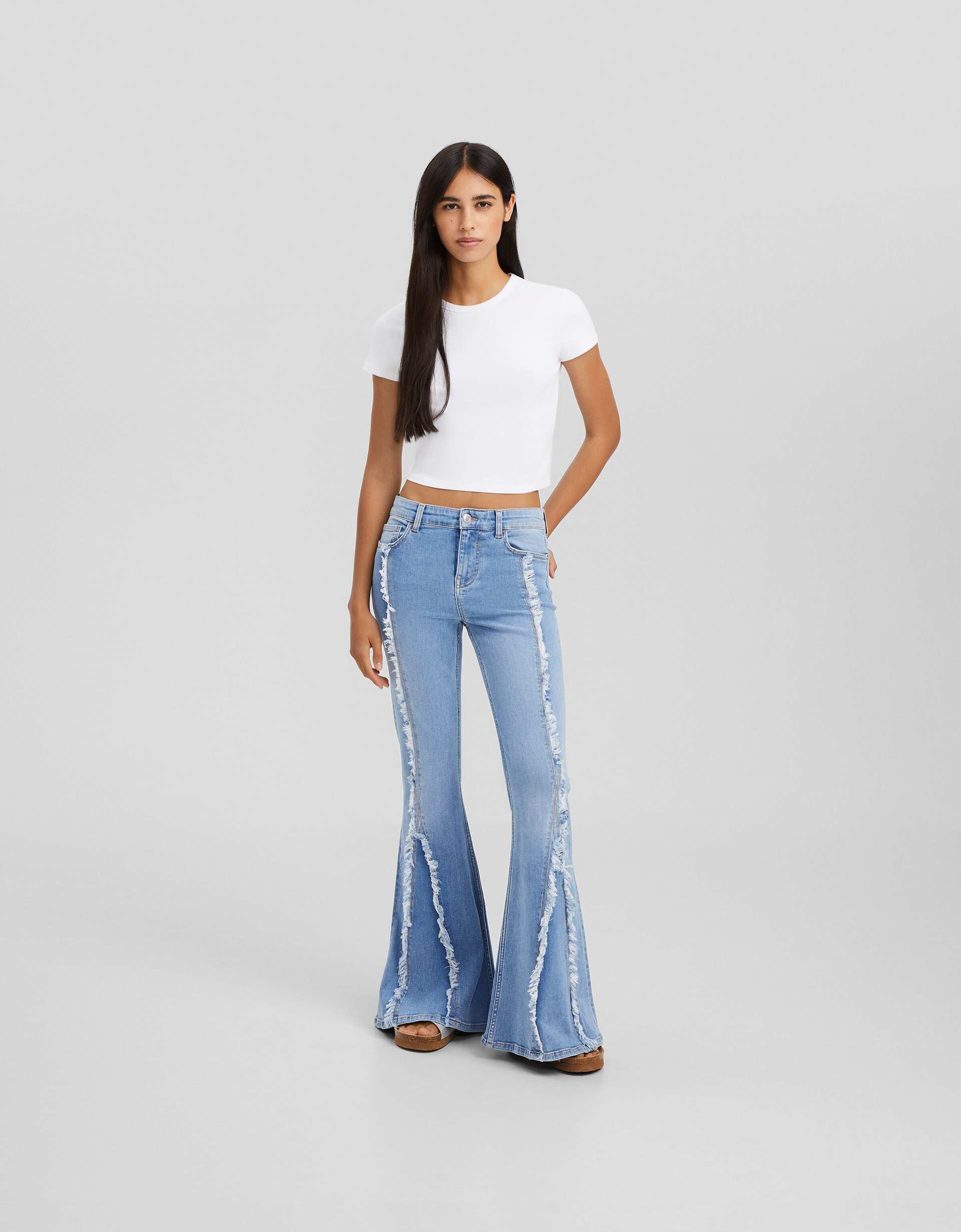 70s flare jeans - Denim - Women Bershka