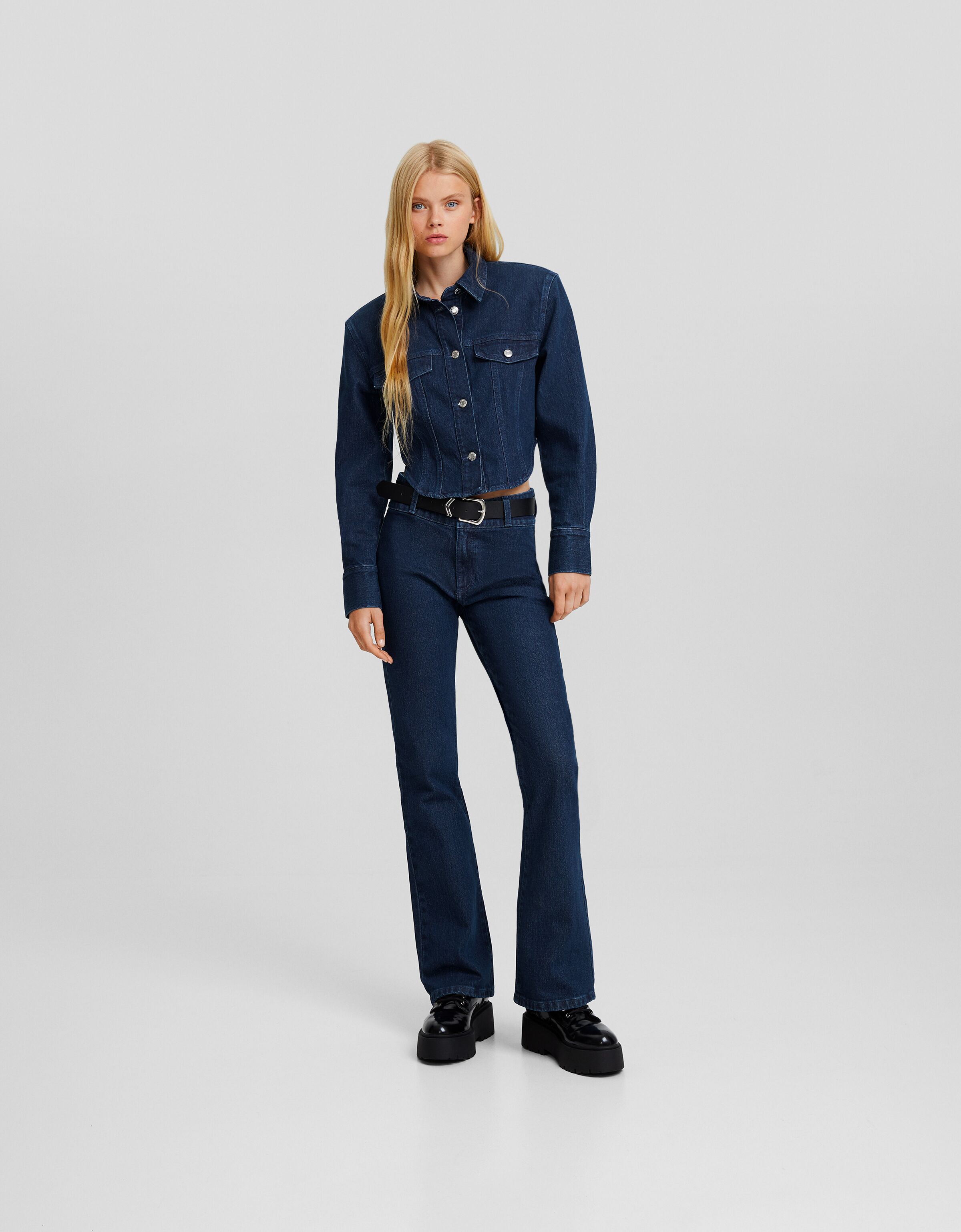 Women's Flared Jeans | New Collection | BERSHKA
