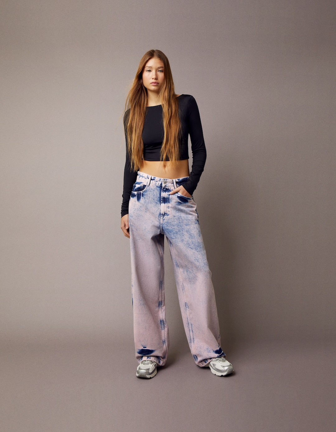 Jeans super baggy overdye