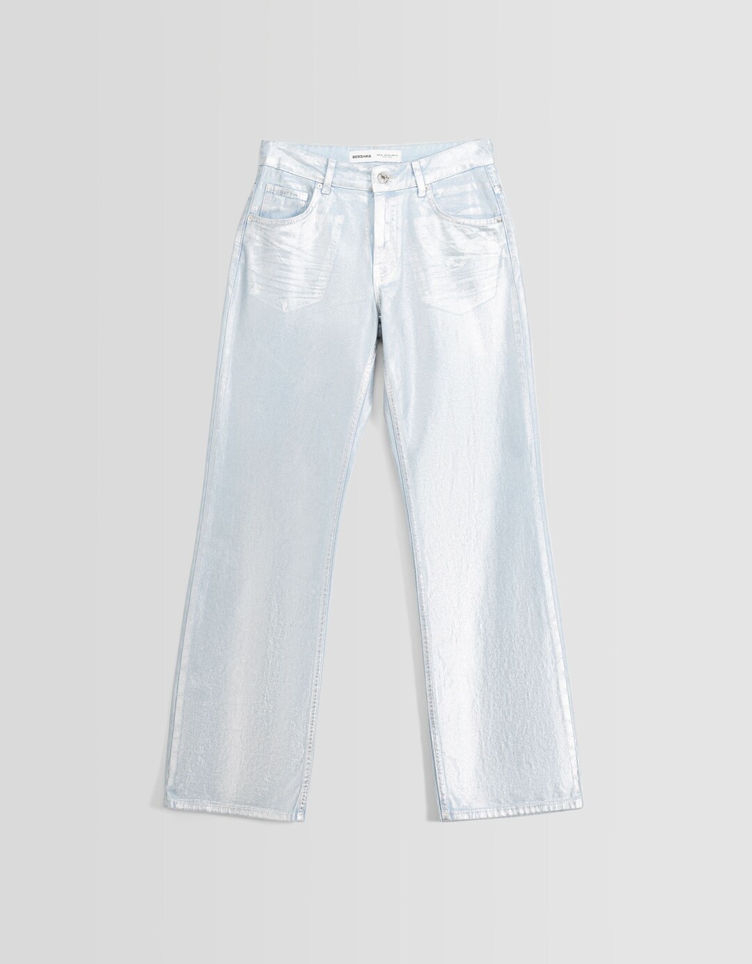 ‘90s metallic jeans