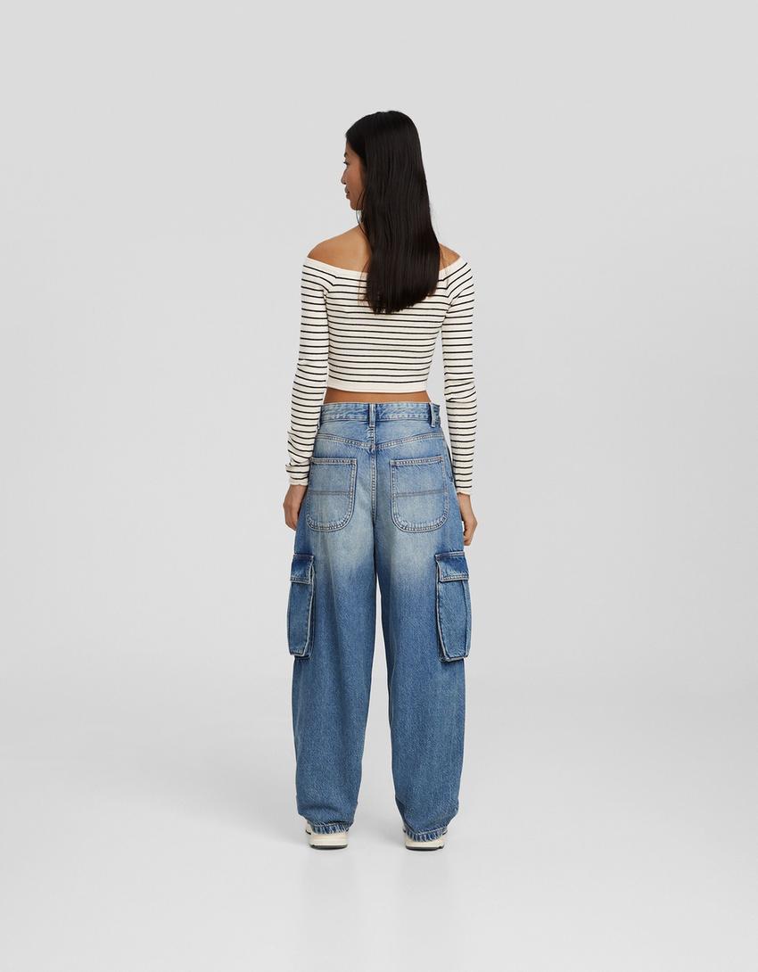 Cargo skater jeans-Light blue-2