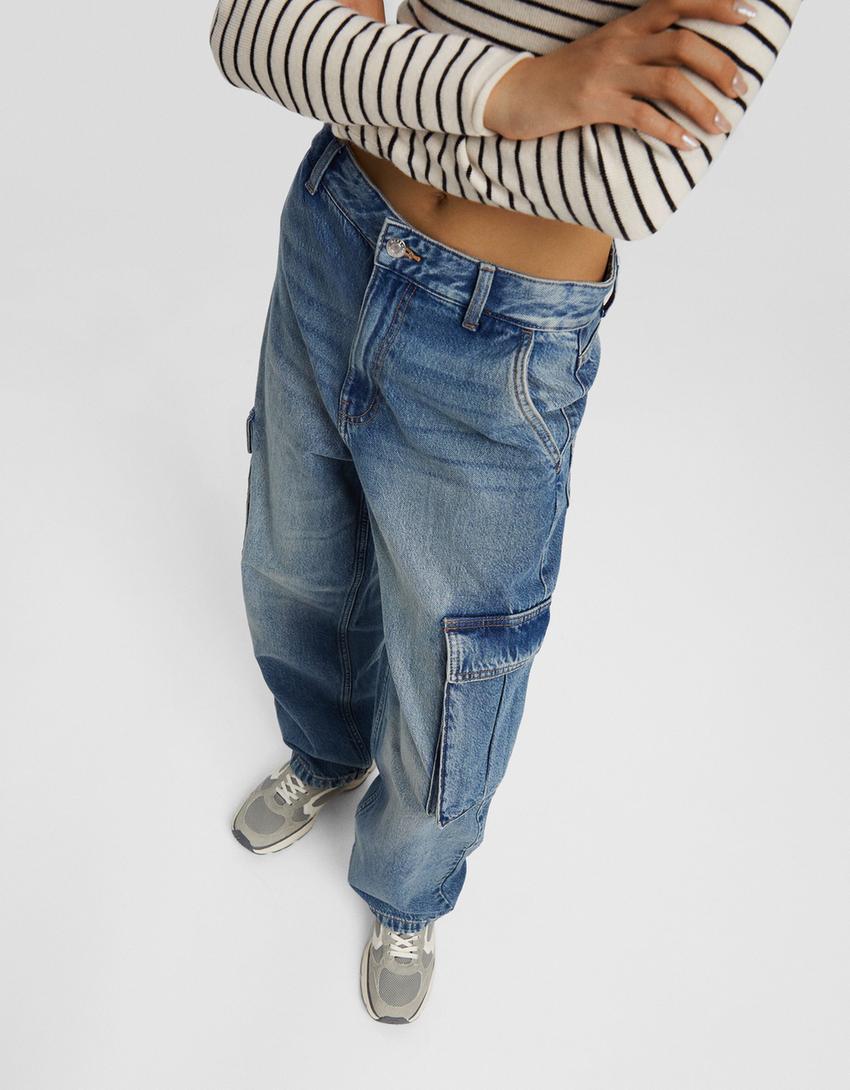 Cargo skater jeans-Light blue-3