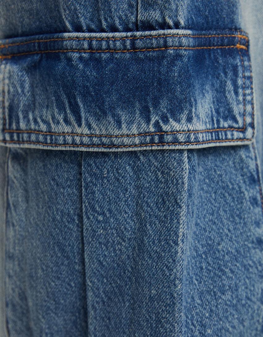 Cargo skater jeans-Light blue-5