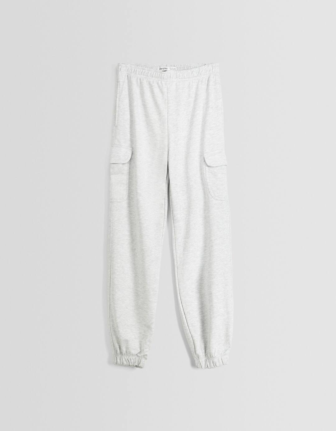 Pantalón jogger felpa cargo