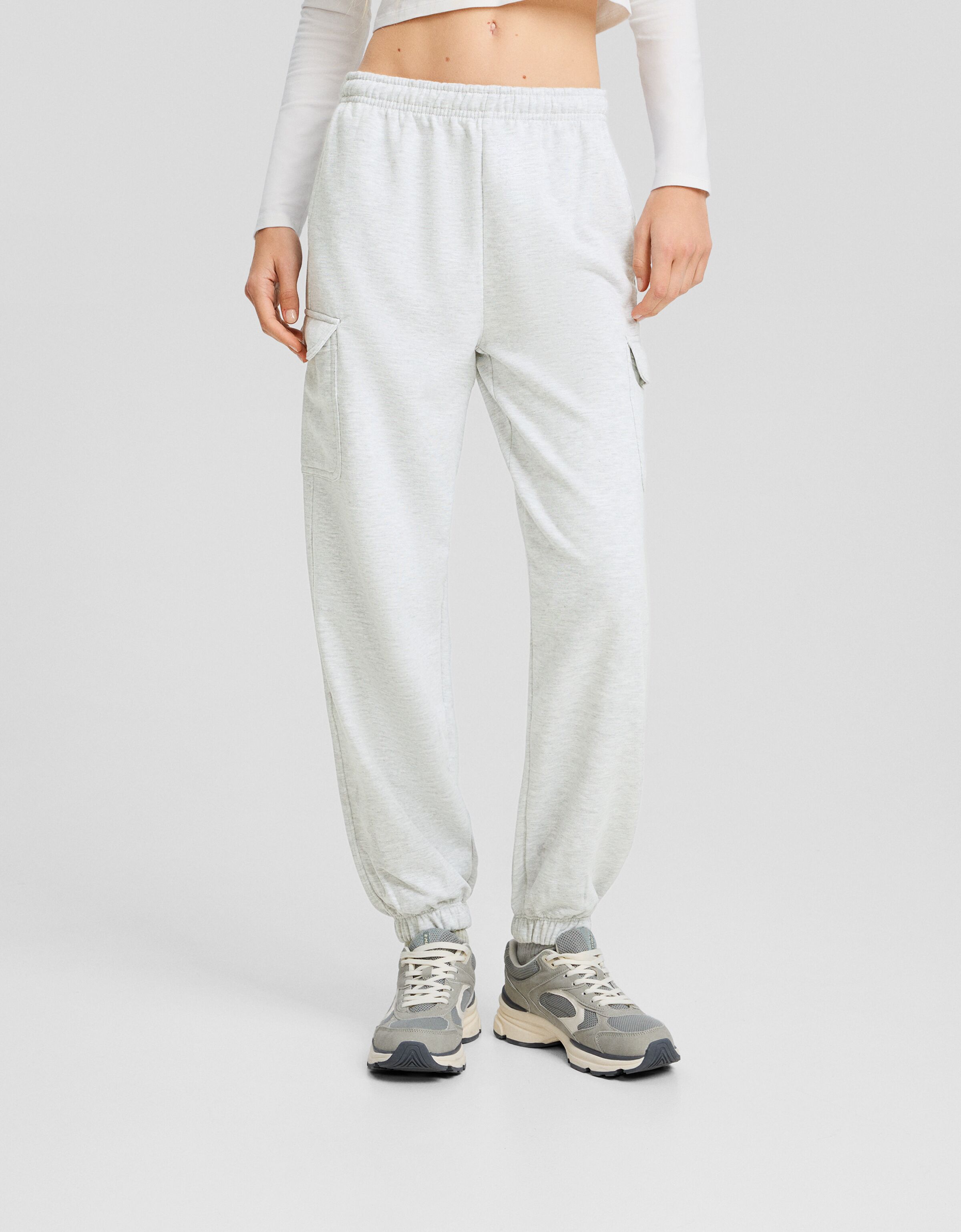 Pantalon jogger de online felpa bershka