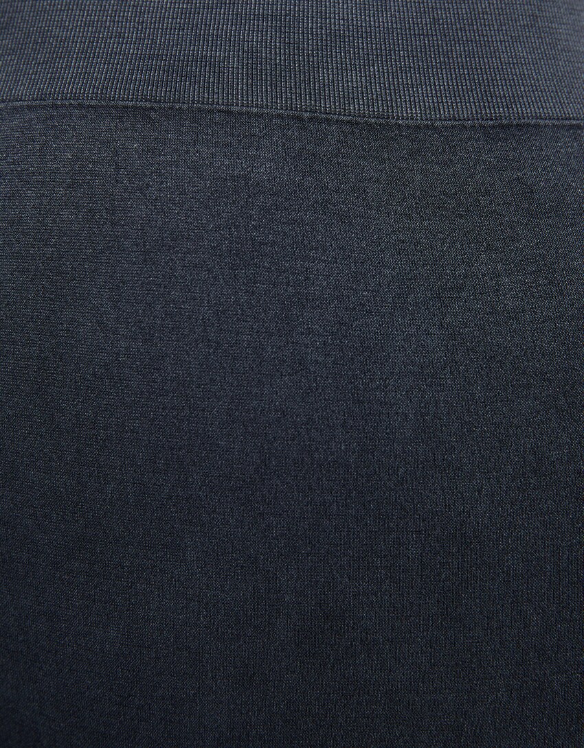 Seamless faded-effect leggings-Dark grey-5