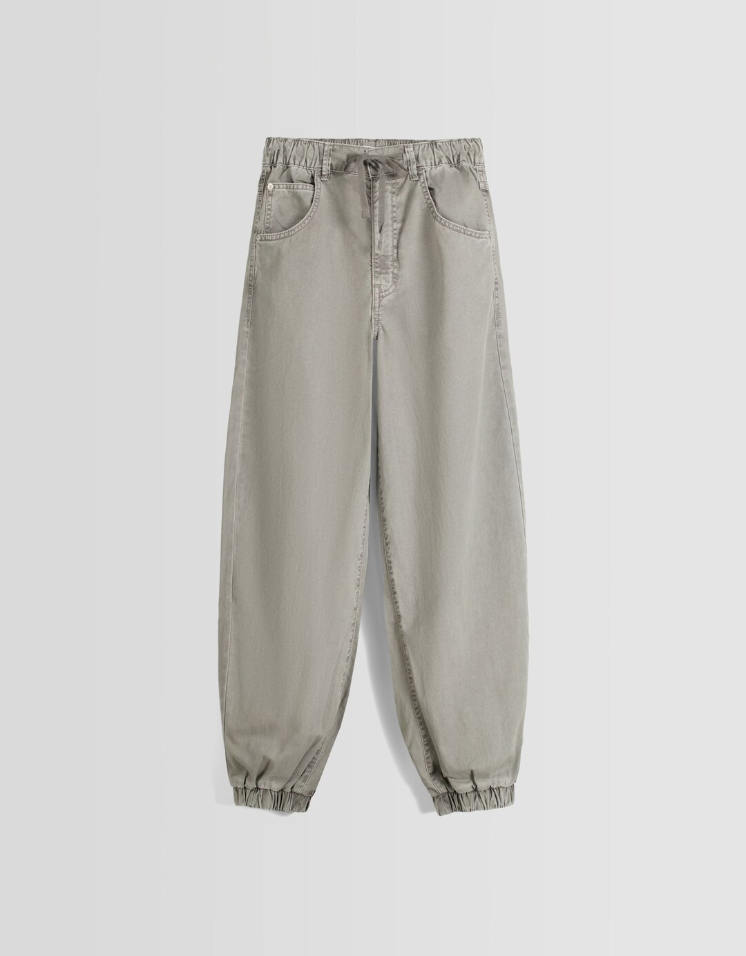 Bağcıklı pamuklu jogger pantolon