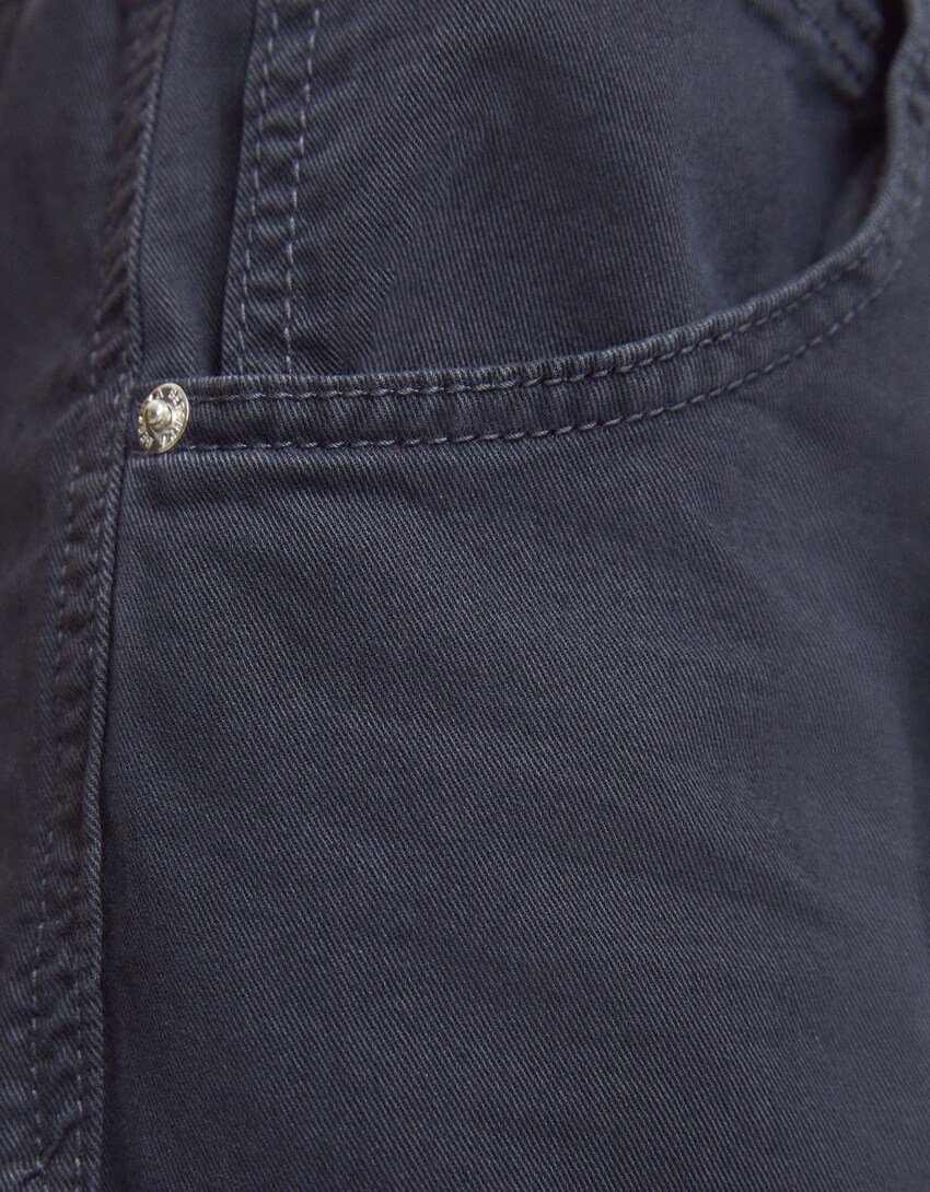 Cotton sweatpants with drawstring-Dark grey-5